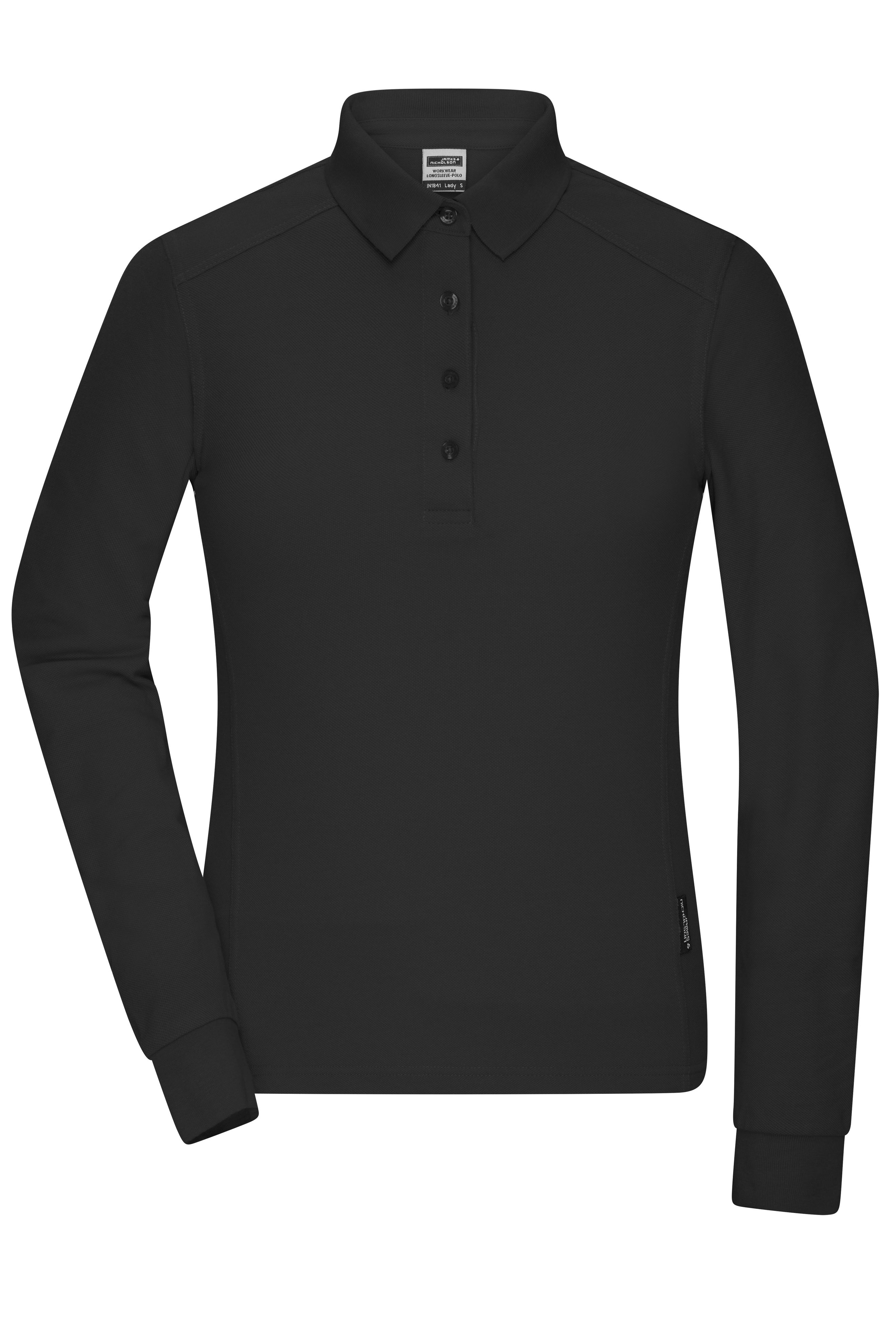 Ladies' Workwear-Longsleeve Polo JN1841 Strapazierfähiges und pflegeleichtes Langarm Polo