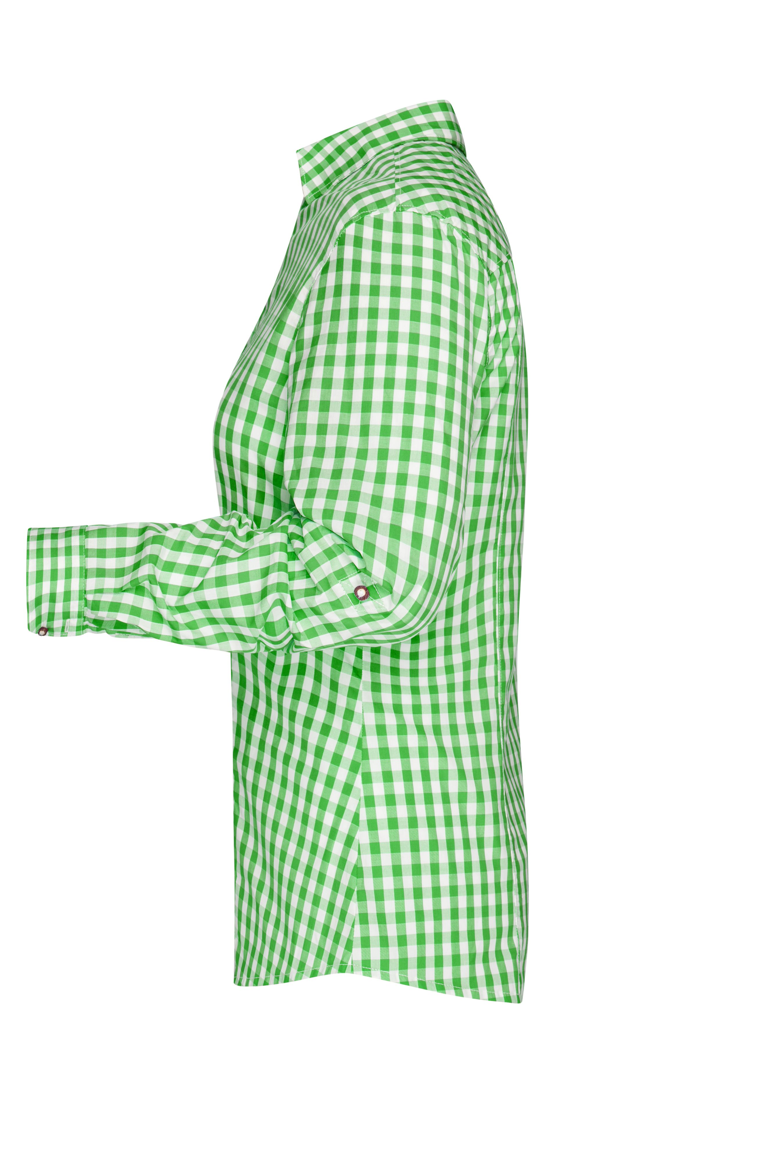 Ladies' Traditional Shirt JN637 Damen-Bluse und Herren-Hemd im klassischen Trachtenlook