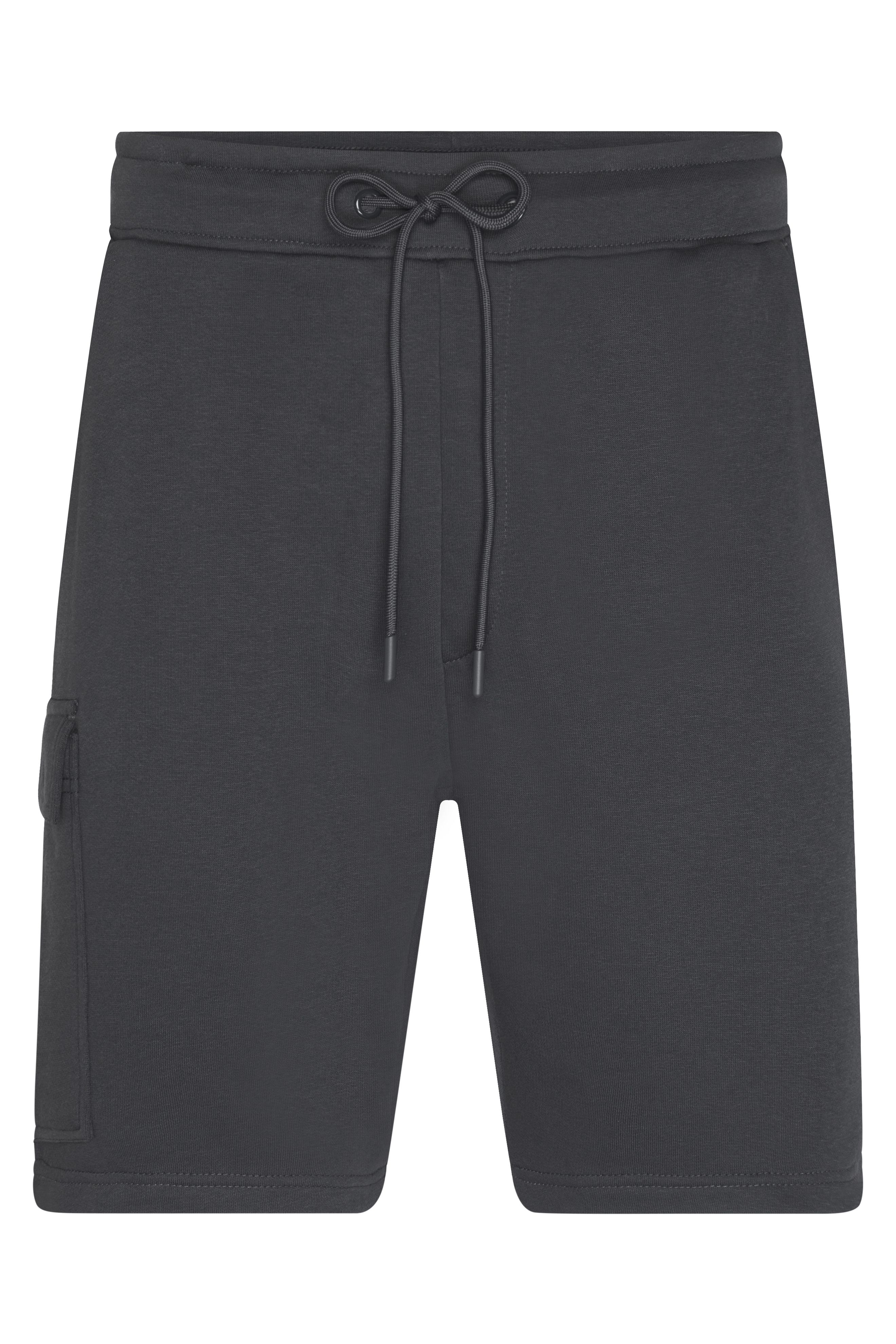 Men's Lounge Shorts 8038 Modische, kurze Sweat-Hose aus BIO-Baumwolle im Cargo-Style