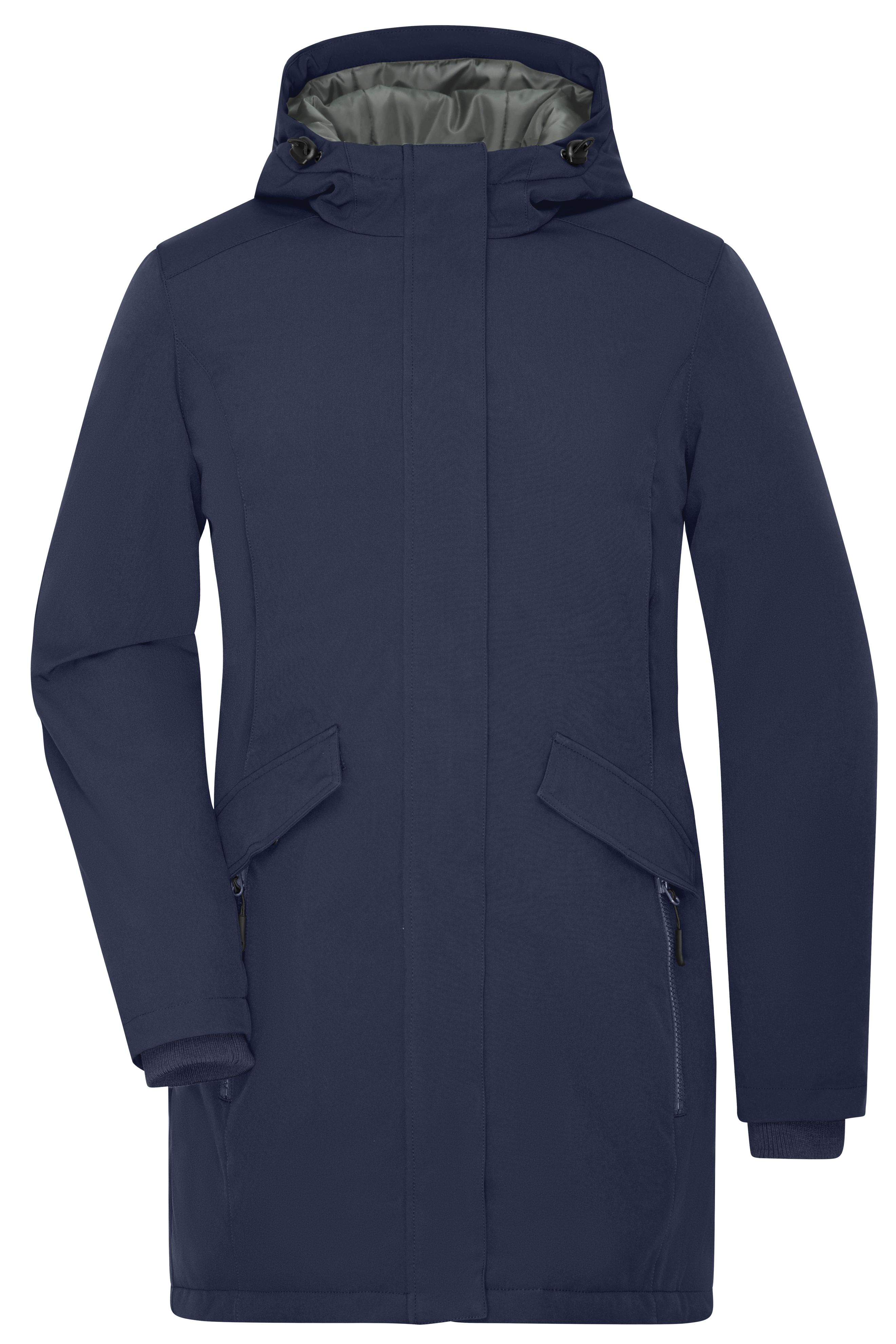 Ladies' Business Parka JN1175 Klassischer, wattierter Parka mit angeschnittener Kapuze Ladies' Business Parka JN1175 Klassischer, wattierter Parka mit angeschnittener Kapuze