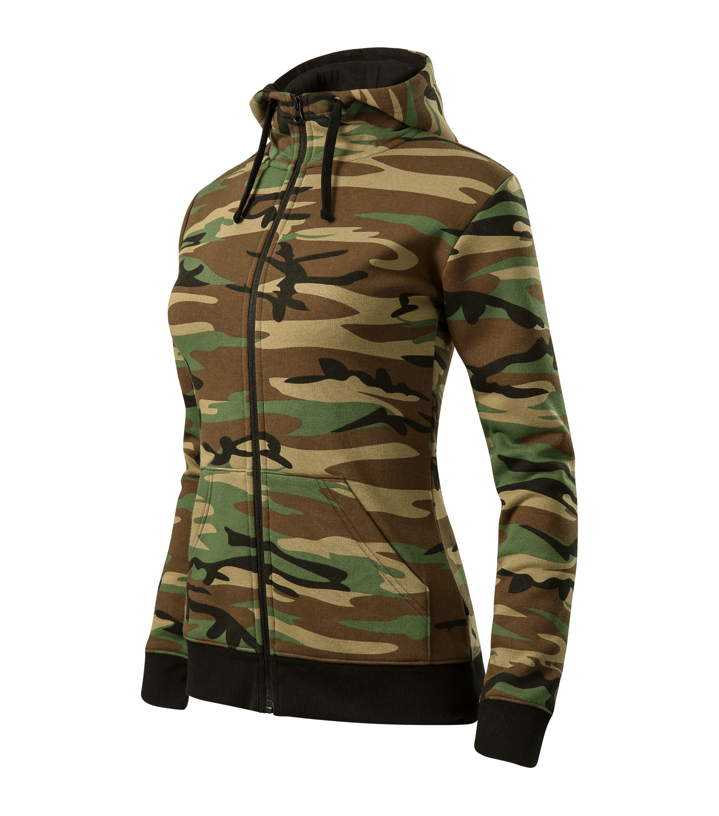 Camo Zipper C20 Sweatshirt Damen Jacke mit Kapuze Sweatjacke Kapuzenjacke Pullover für Sweater Sweatshirts