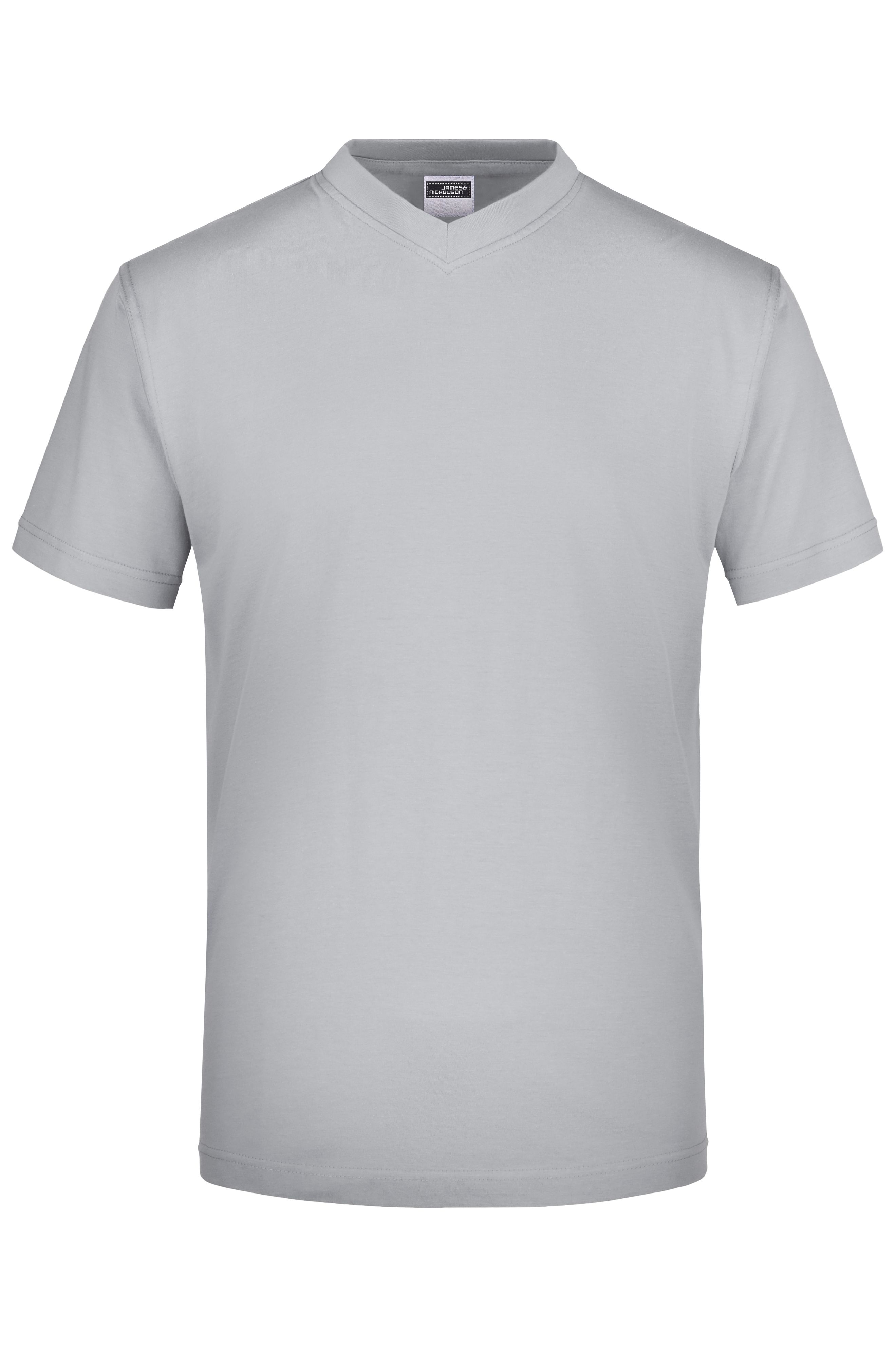 V-T Medium JN003 Komfort-V-Neck-T aus Single-Jersey