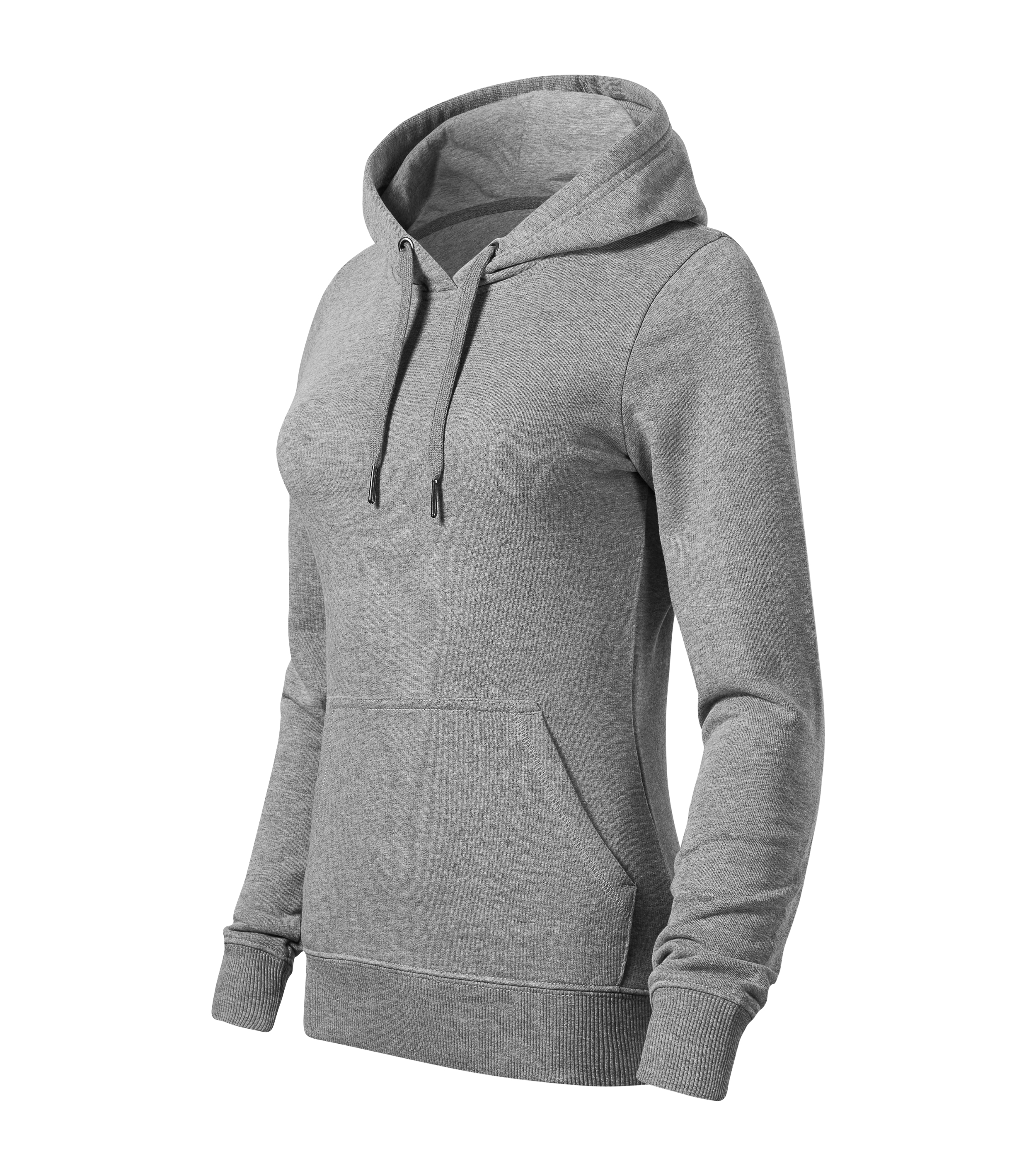 Basic Damen Pullover - BREAK (GRS) 841 Damen - leicht taillierter Schnitt mit Seitennähten und aufgesetzte Kängurutaschen - Sweatshirt Damen für Frauen und women 