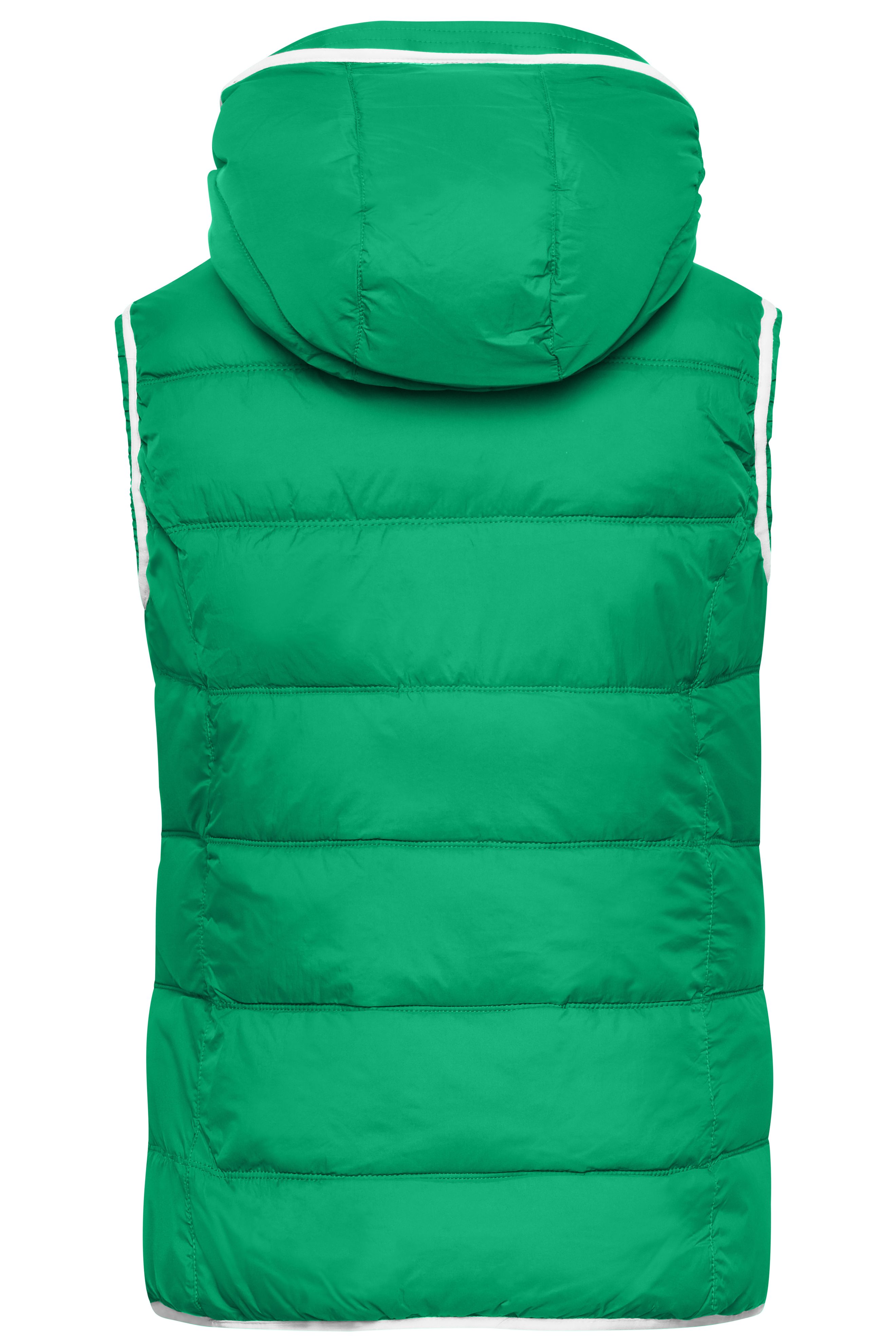 Ladies' Maritime Vest JN1075 Modische Steppweste mit angeschnittener Kapuze Ladies' Maritime Vest JN1075 Modische Steppweste mit angeschnittener Kapuze
