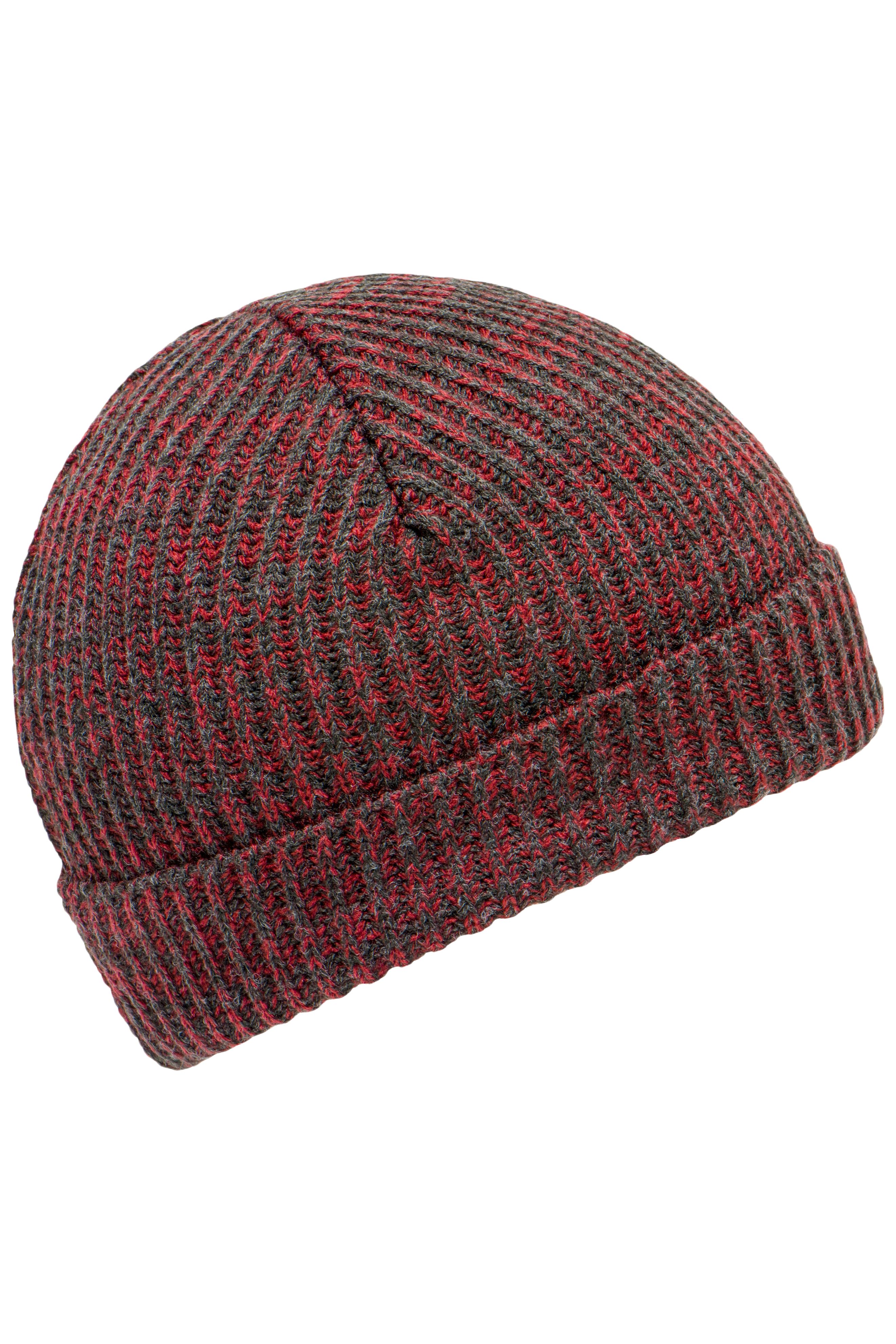 Urban Beanie MB7992 Melierte Strickmütze mit Krempe