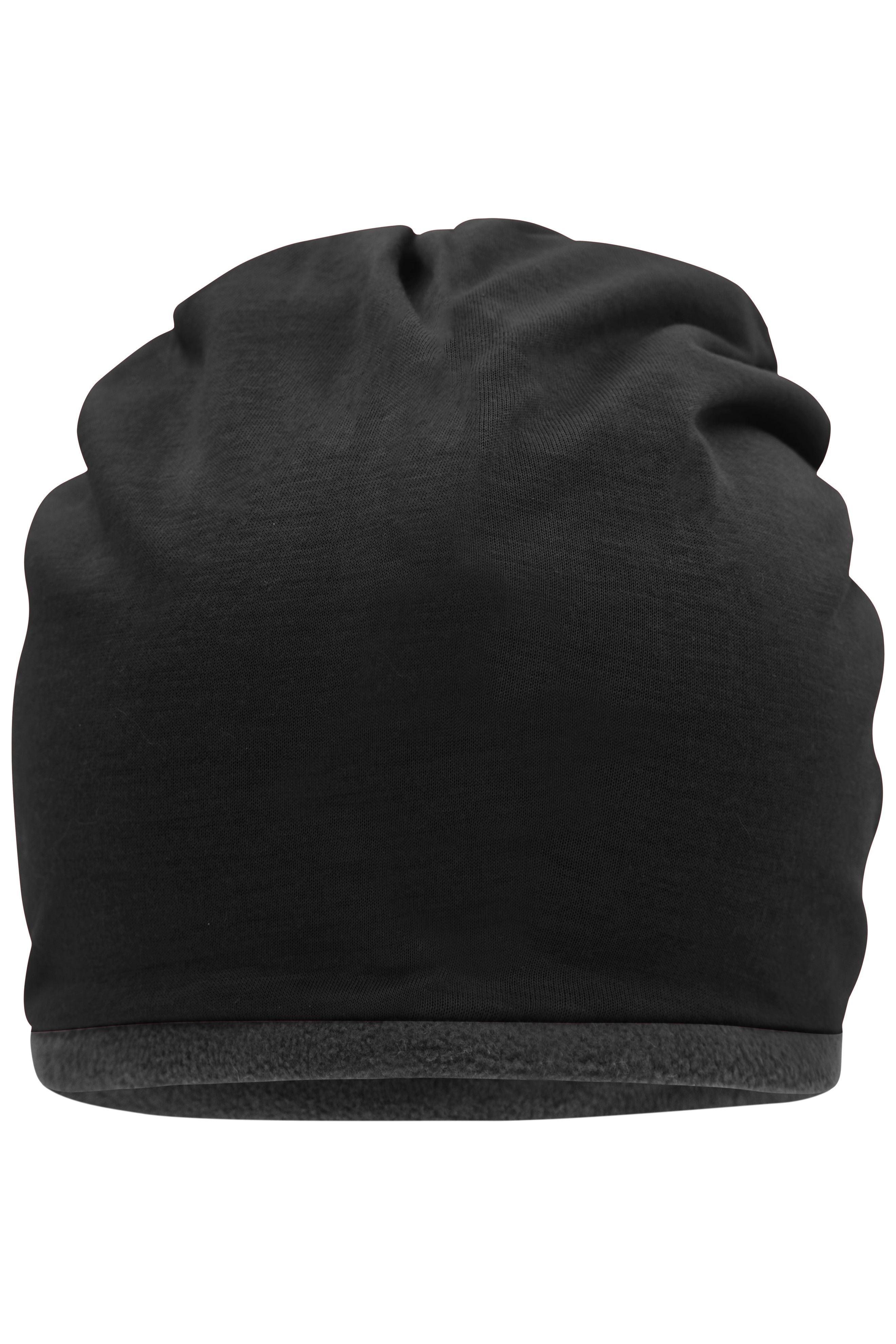 Fleece Beanie MB7131 Lässige Mütze mit Fleece-Kontrastabschluss