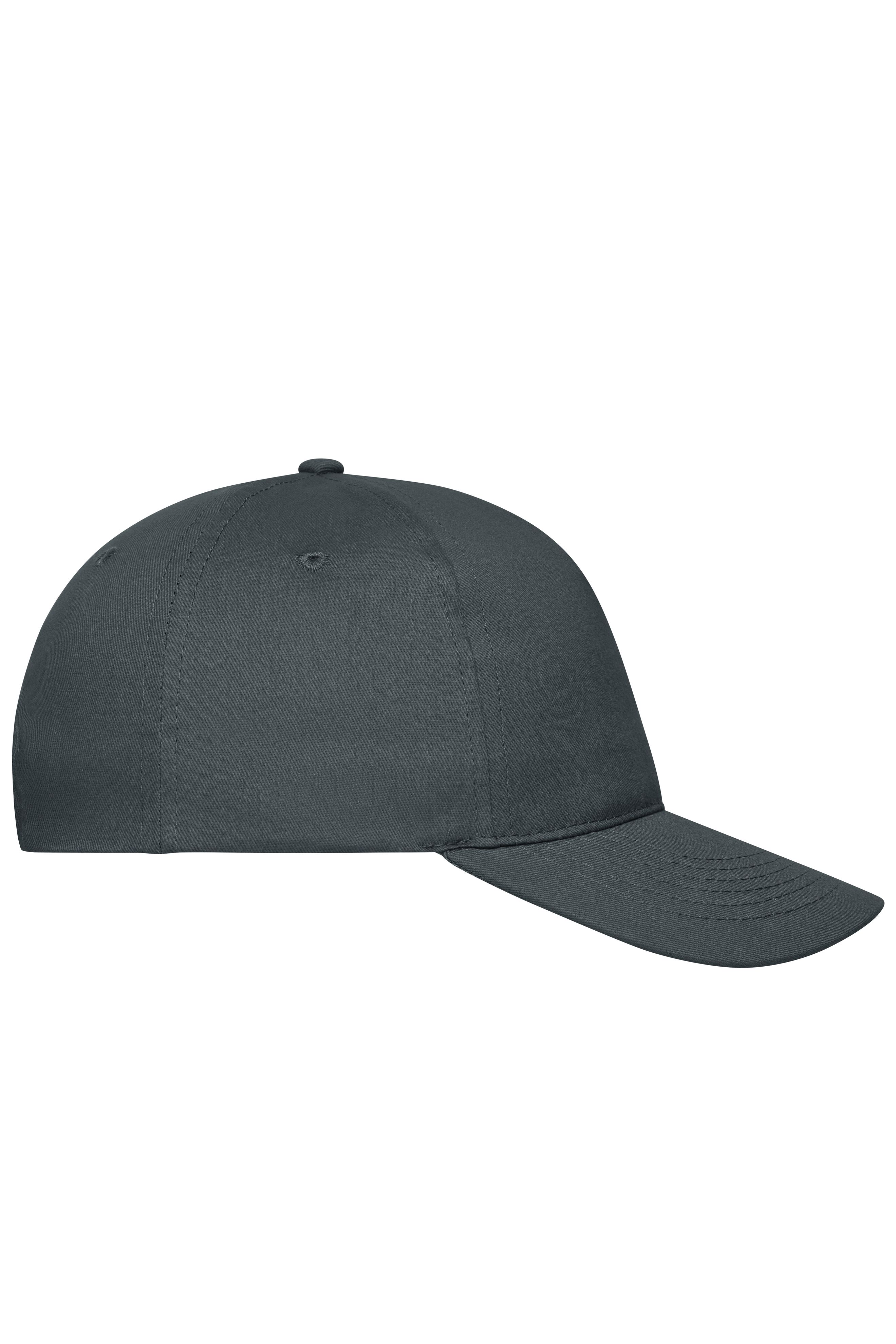 5 Panel Cap Bio Cotton MB6237 5 Panel Cap mit ungebürsteter Oberfläche