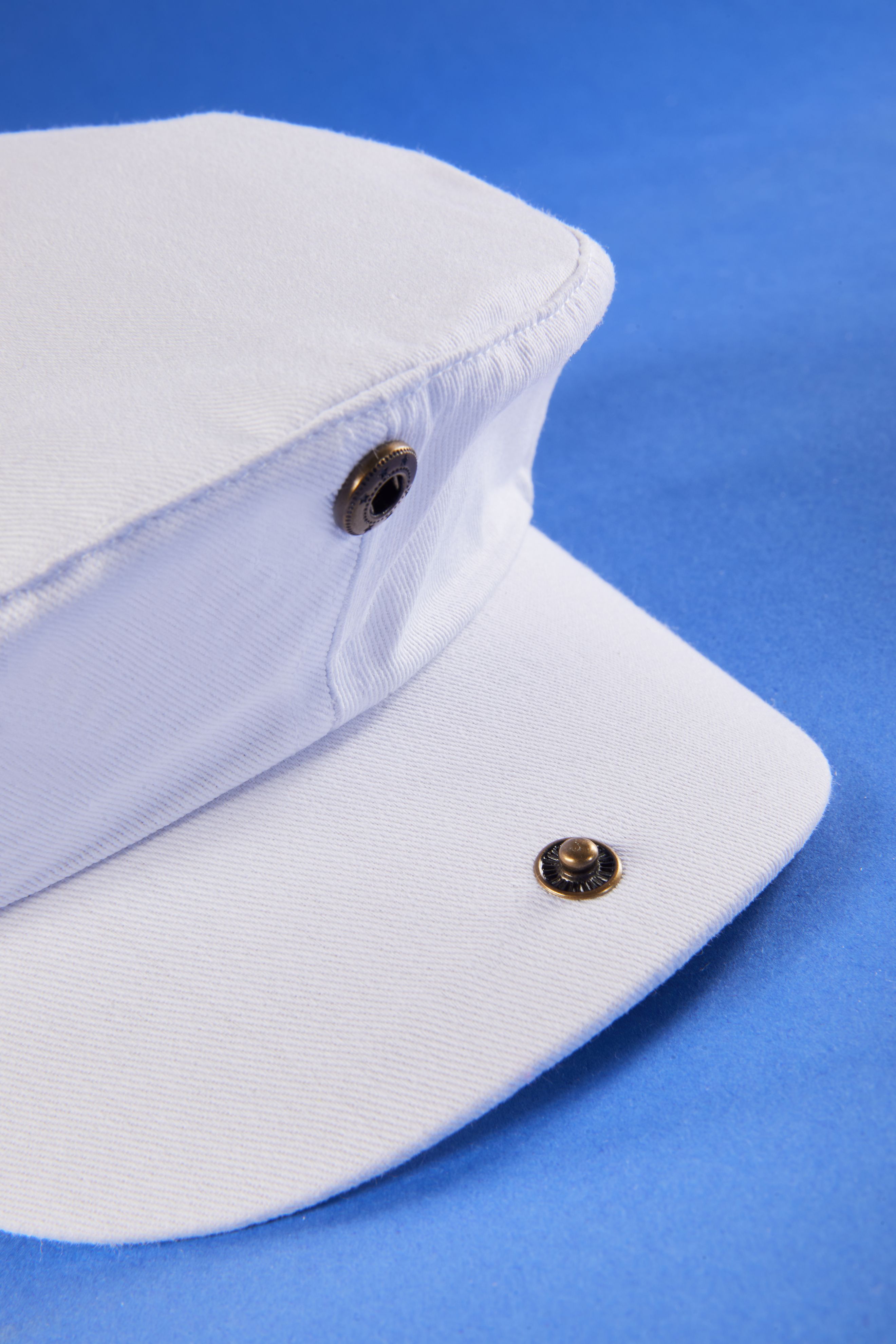 Cabrio Cap MB007 Flache Mütze mit Druckknopf am Schild