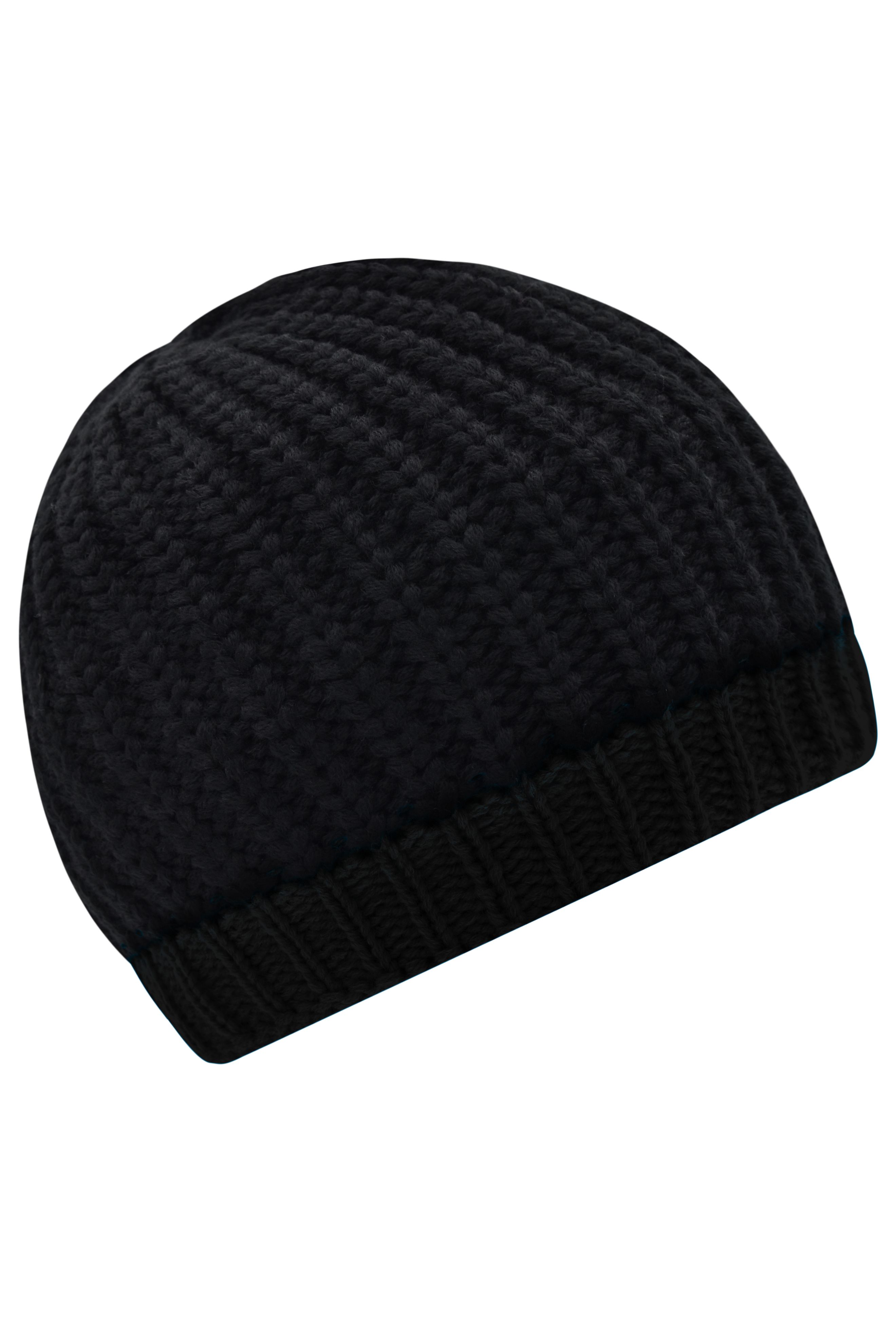 Wintersport Hat MB7103 Strickmütze mit Kontrastabschluss