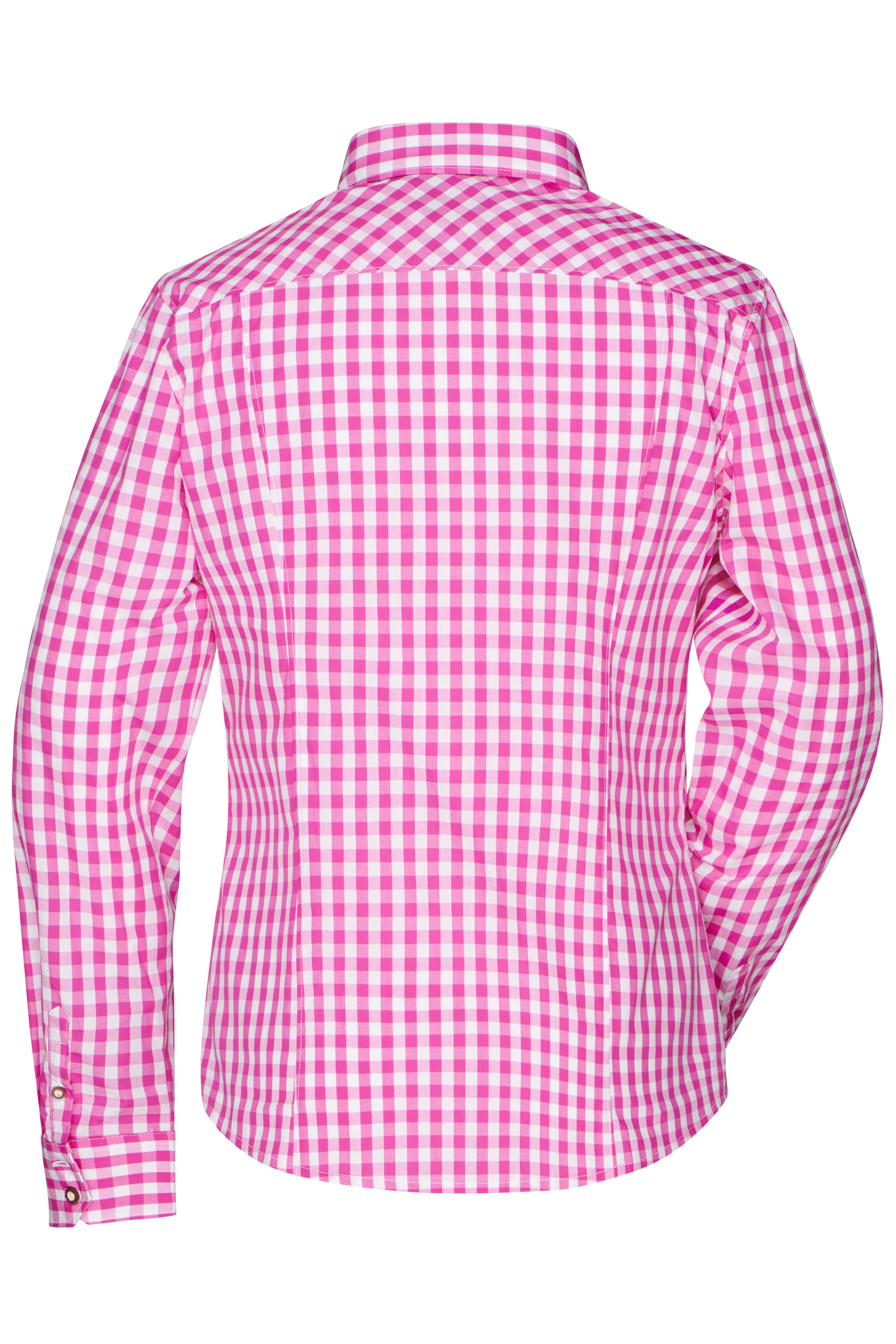 Ladies' Traditional Shirt JN637 Damen-Bluse und Herren-Hemd im klassischen Trachtenlook