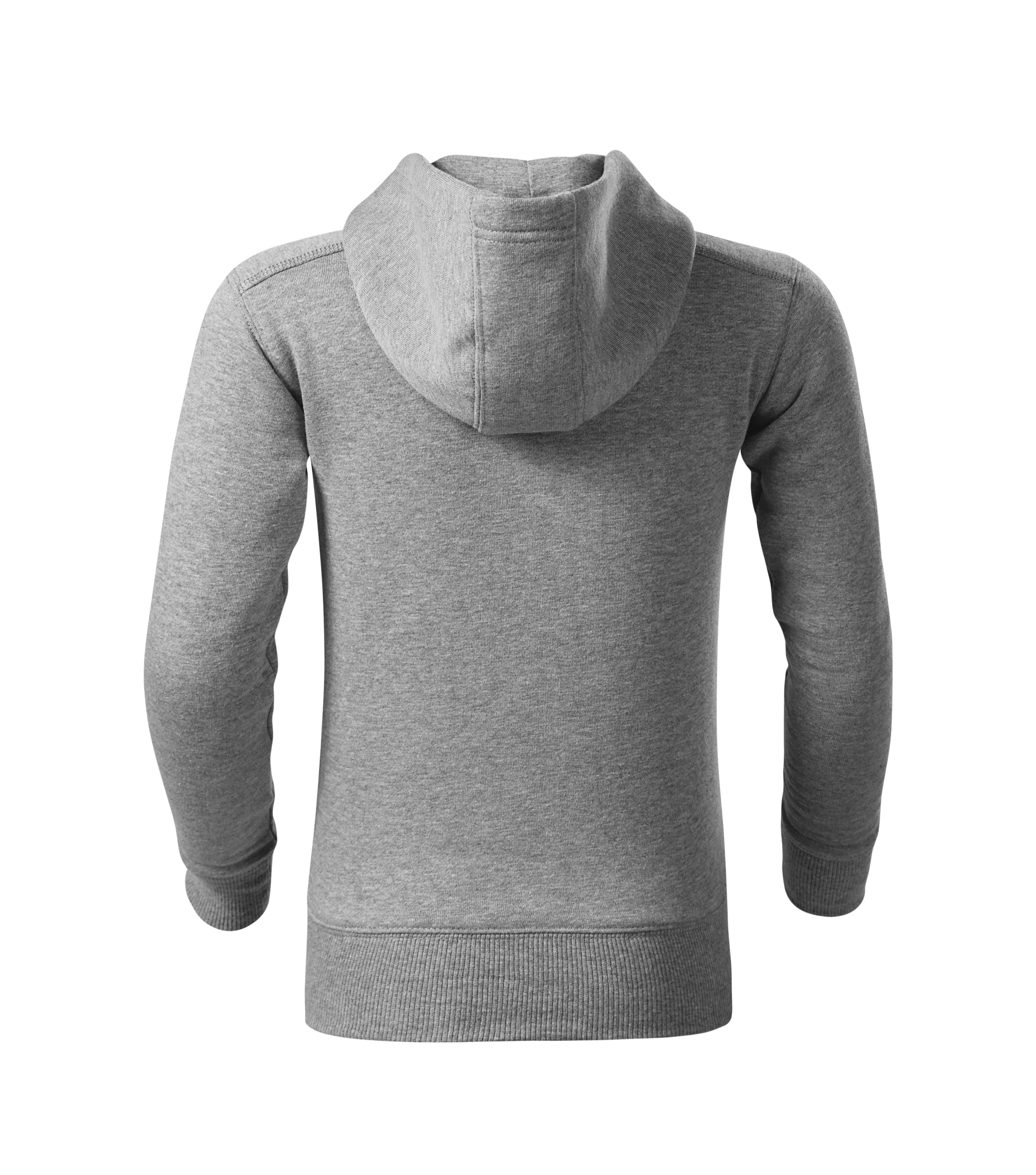 Sweatjacke Kinder - TRENDY ZIPPER 412 - gerader Schnitt mit Seitennähten, Kapuze mit Innenfutter und aufgesetzte Kängurutaschen