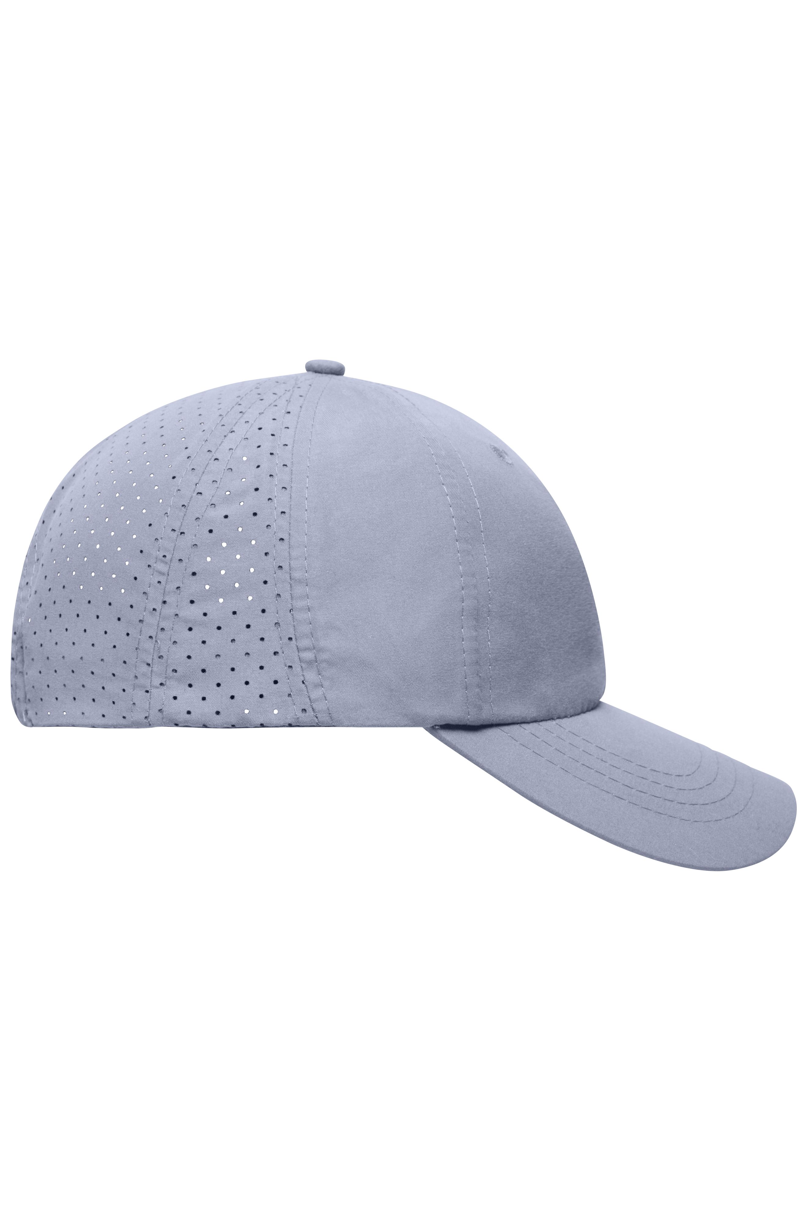 Laser Cut Cap MB6538 Sportliche 8 Panel Cap aus weicher Microfaser