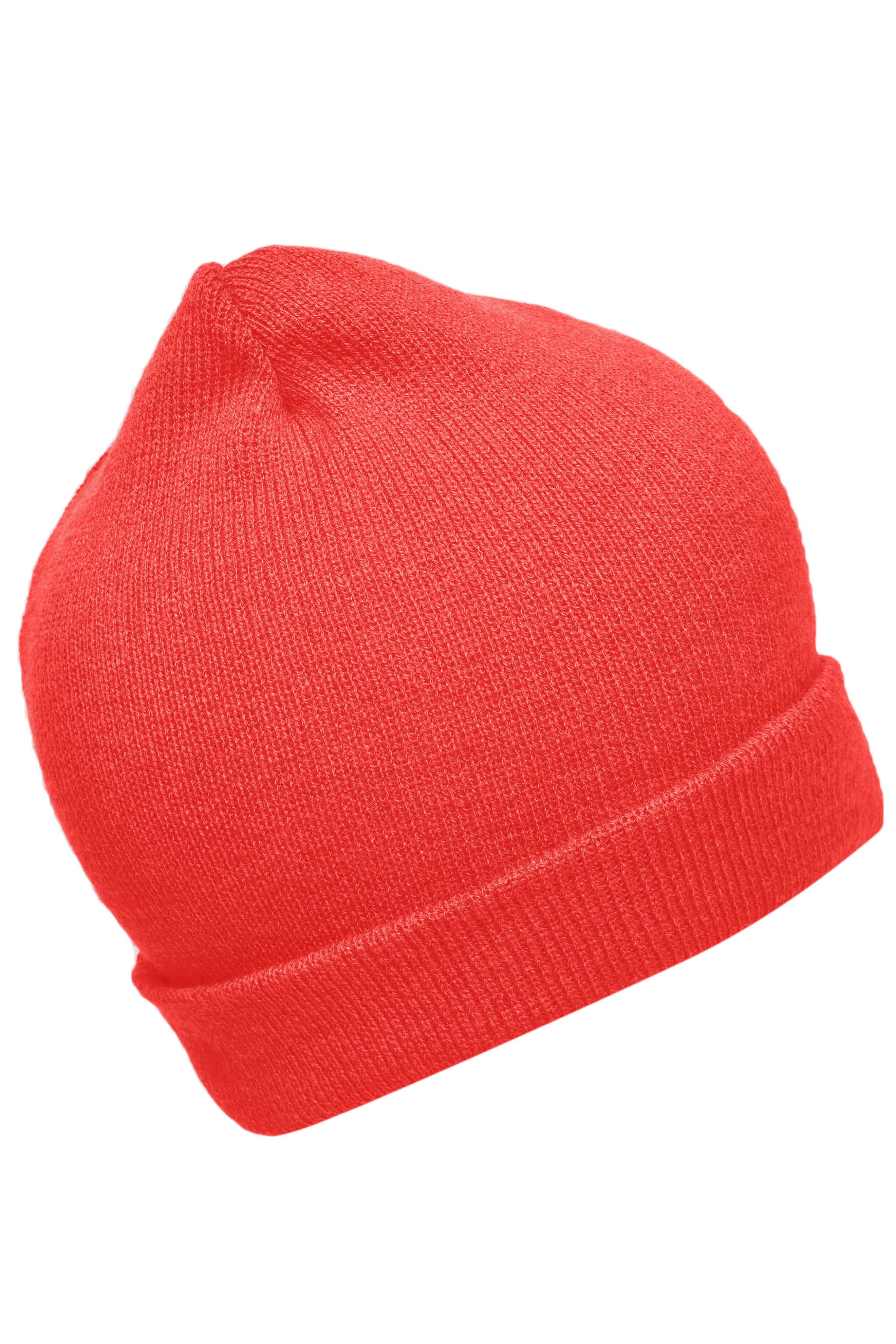 Knitted Promotion Beanie MB7112 Sehr leichte Promotion Strickmütze mit Umschlag