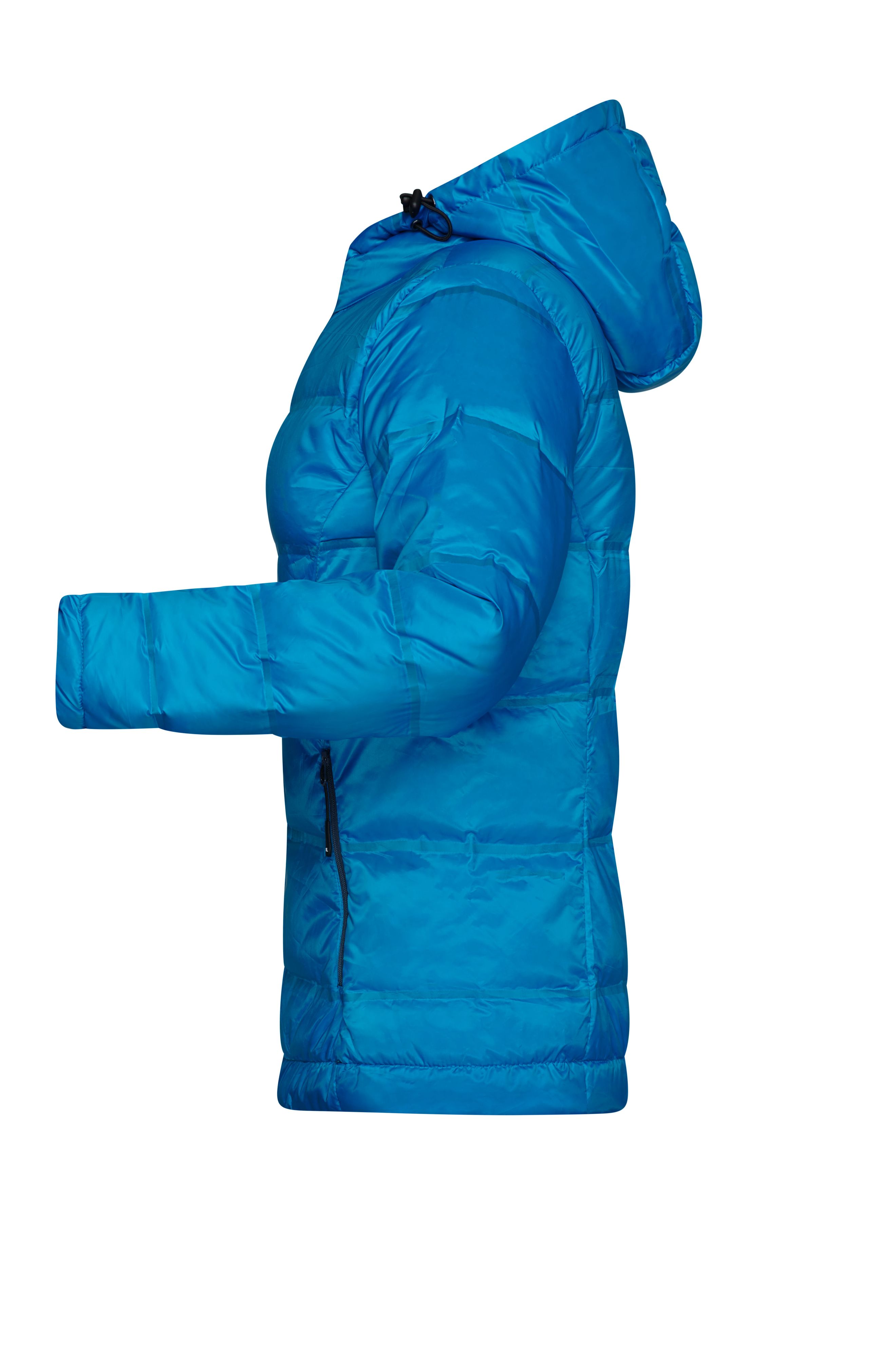 Ladies' Hooded Down Jacket JN1151 Daunenjacke mit Kapuze in neuem Design, Steppung der Jacke ist geklebt und nicht genäht
