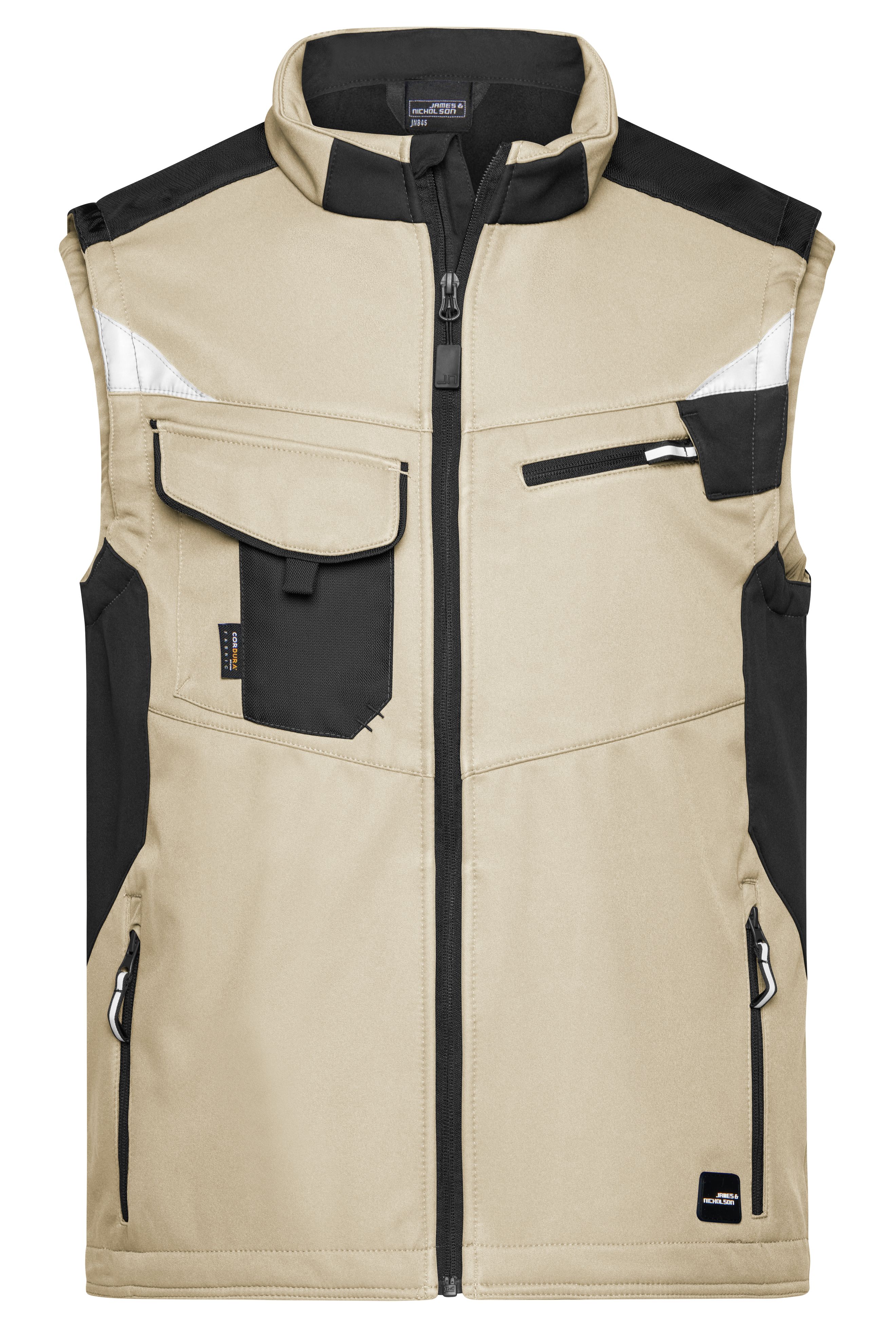 Workwear Softshell Vest - STRONG - JN845 Professionelle Softshellweste mit hochwertiger Ausstattung