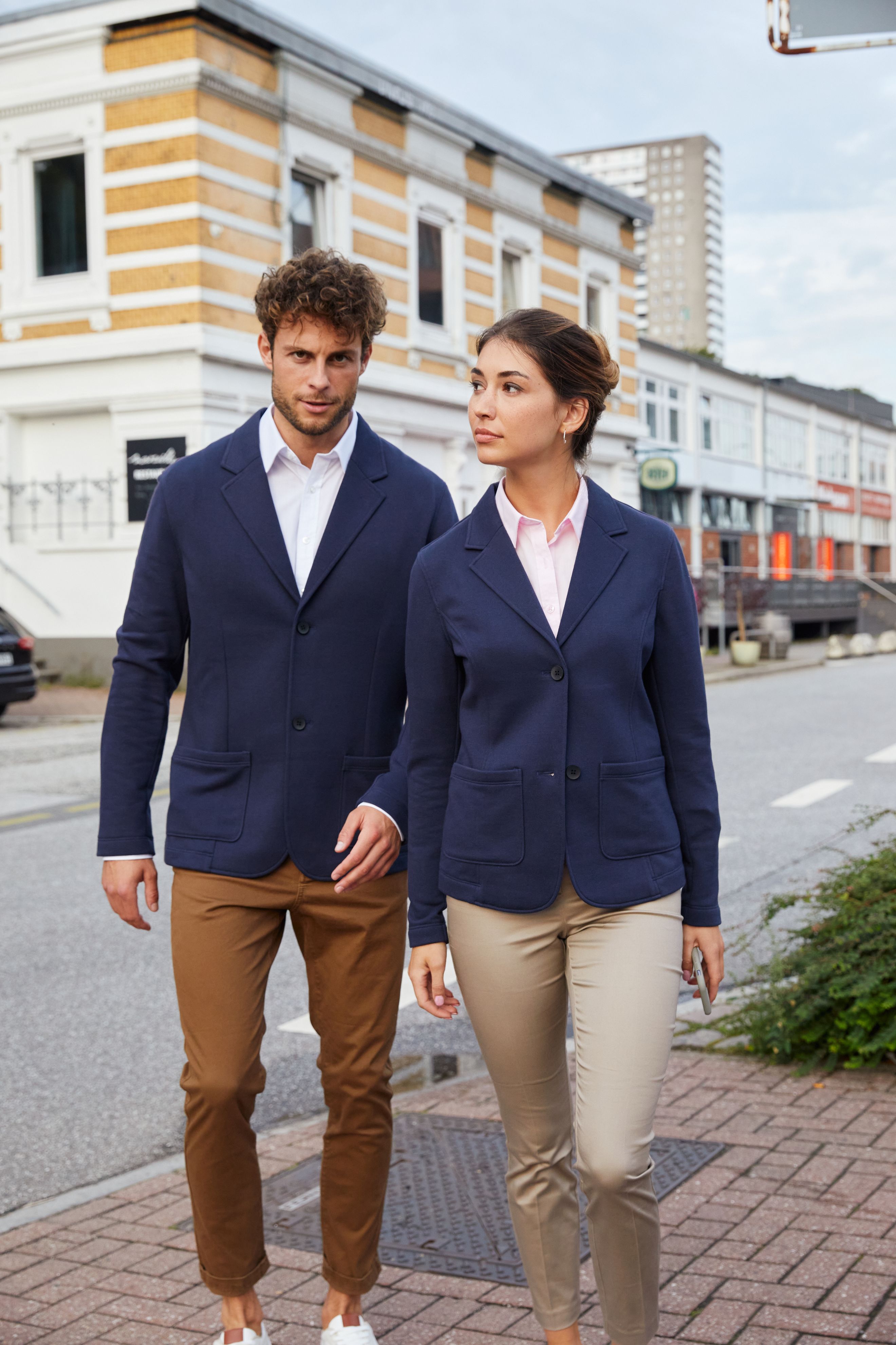 Ladies' Business Blazer JN1177 Klassischer Sweatblazer in angenehmer French-Terry Qualität