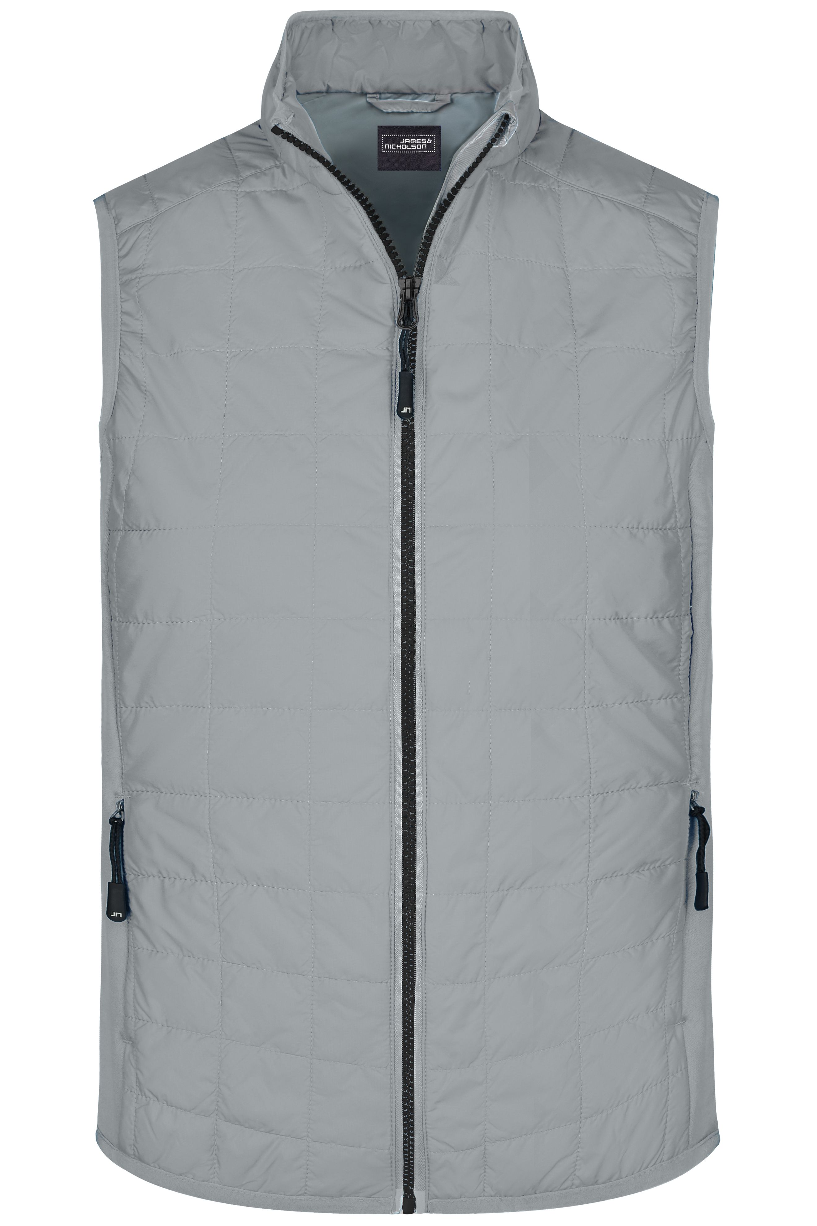 Men's Hybrid Vest JN1114 Leicht wattierte Weste im sportlichen Materialmix Men's Hybrid Vest JN1114 Leicht wattierte Weste im sportlichen Materialmix