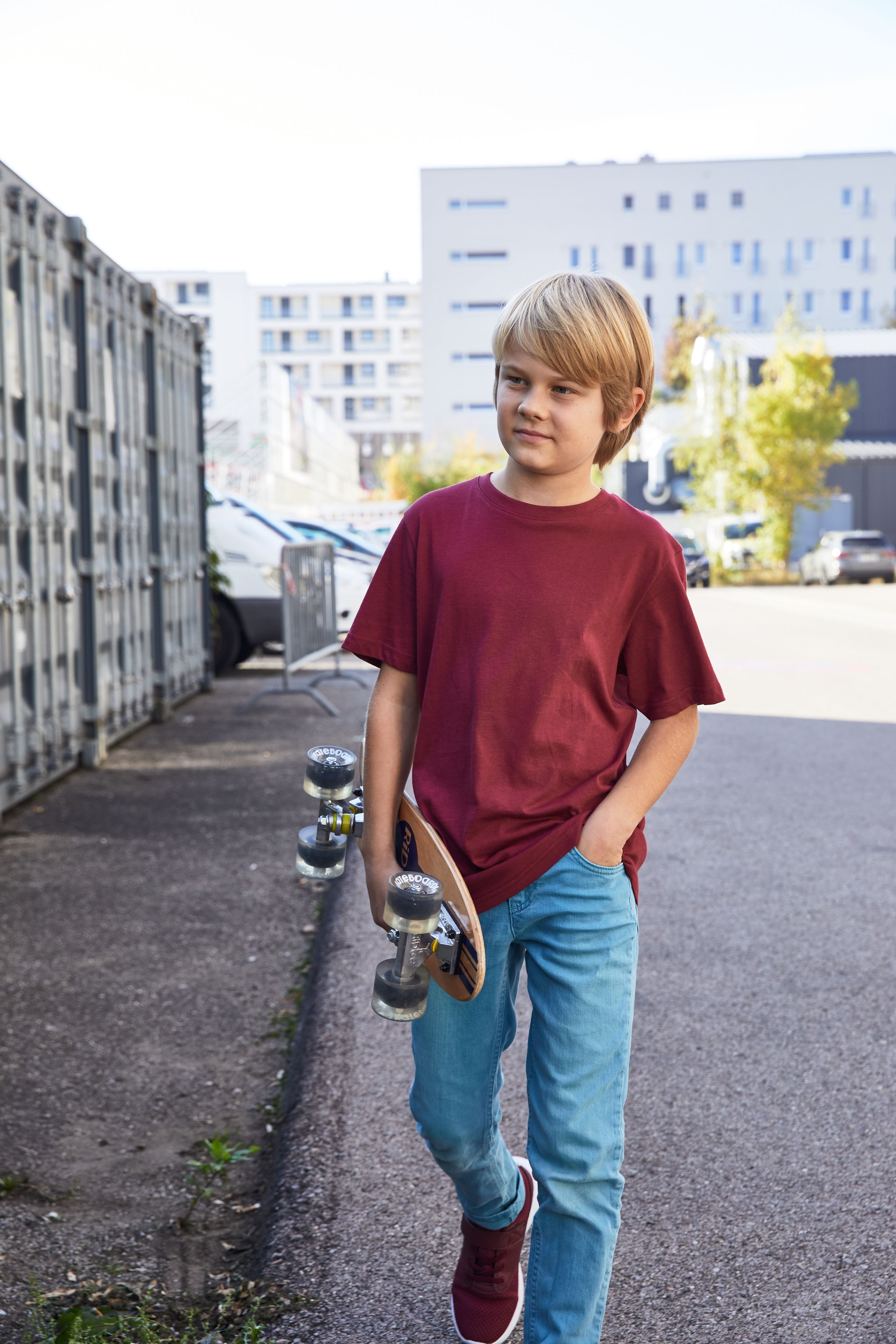 Boys' Basic-T 8008B T-Shirt für Kinder in klassischer Form