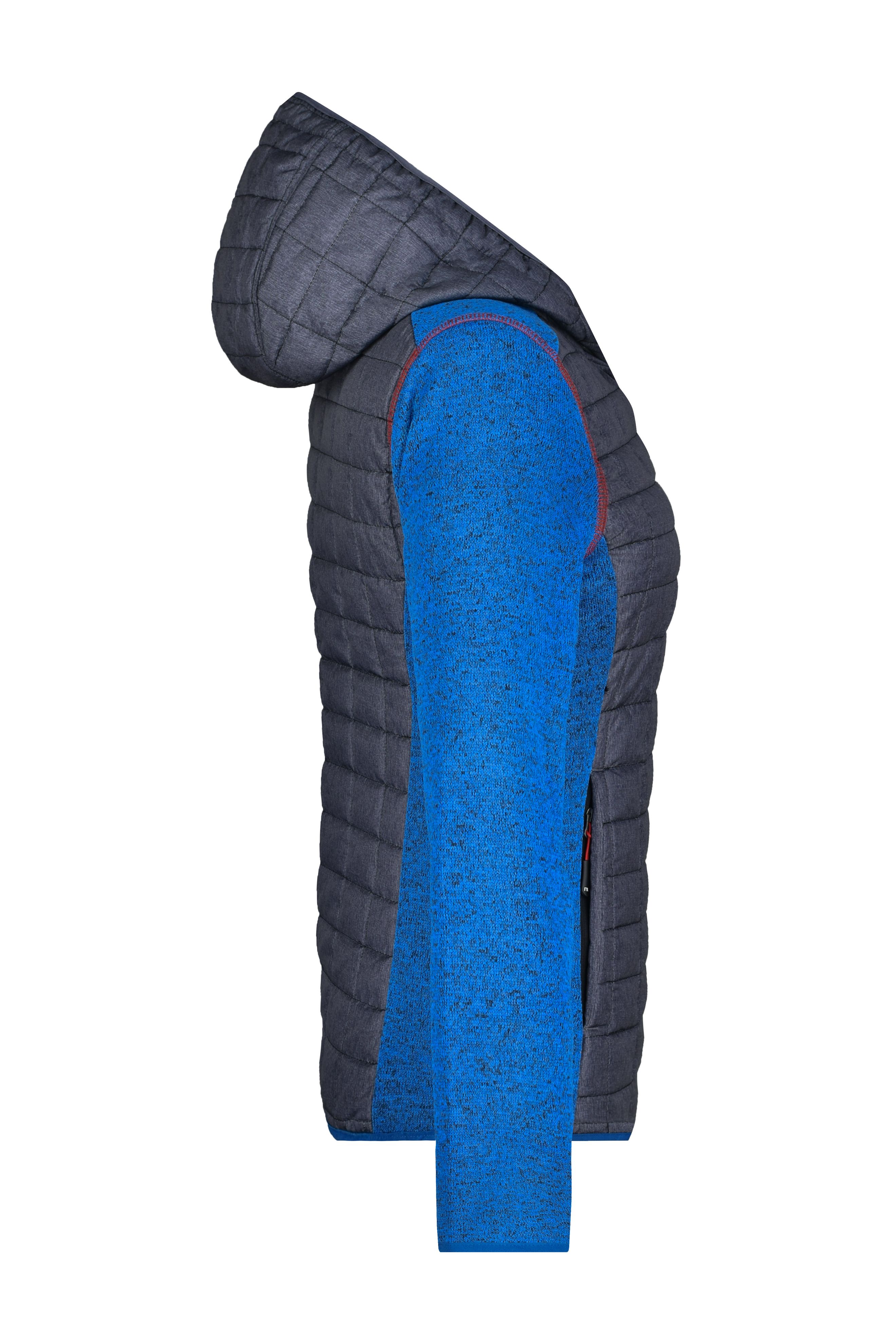 Ladies' Knitted Hybrid Jacket JN771 Strickfleecejacke im stylischen Materialmix Ladies' Knitted Hybrid Jacket JN771 Strickfleecejacke im stylischen Materialmix