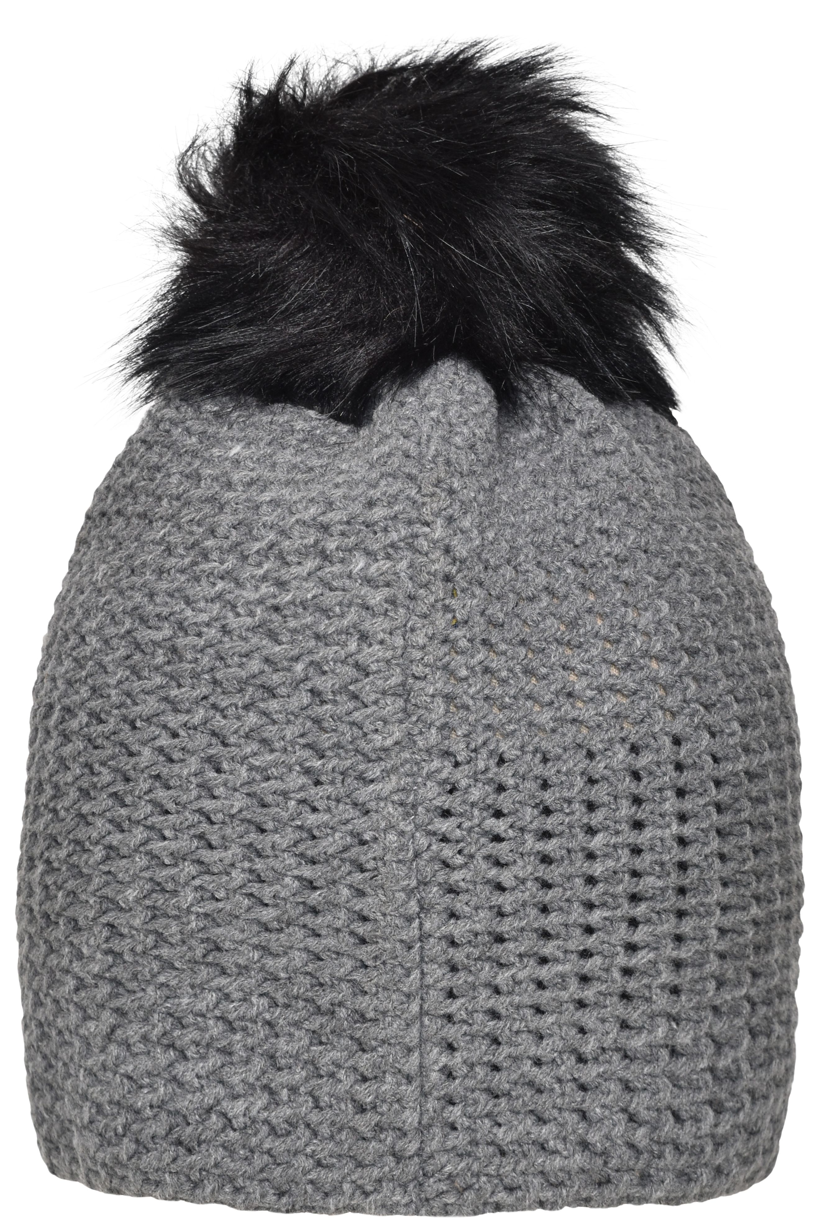 Fine Crocheted Beanie MB7120 Häkelmütze mit Pompon