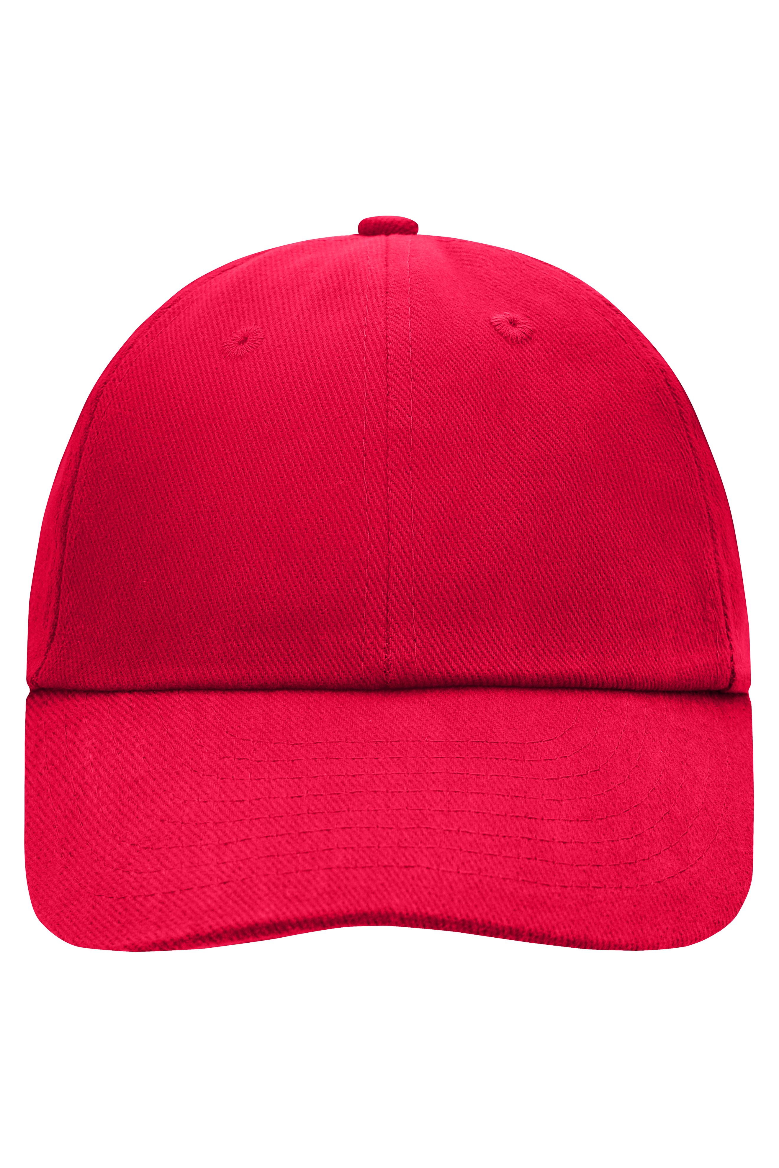 6 Panel Raver Cap MB6111 Klassisches Allround-Cap in zahlreichen Farbvarianten