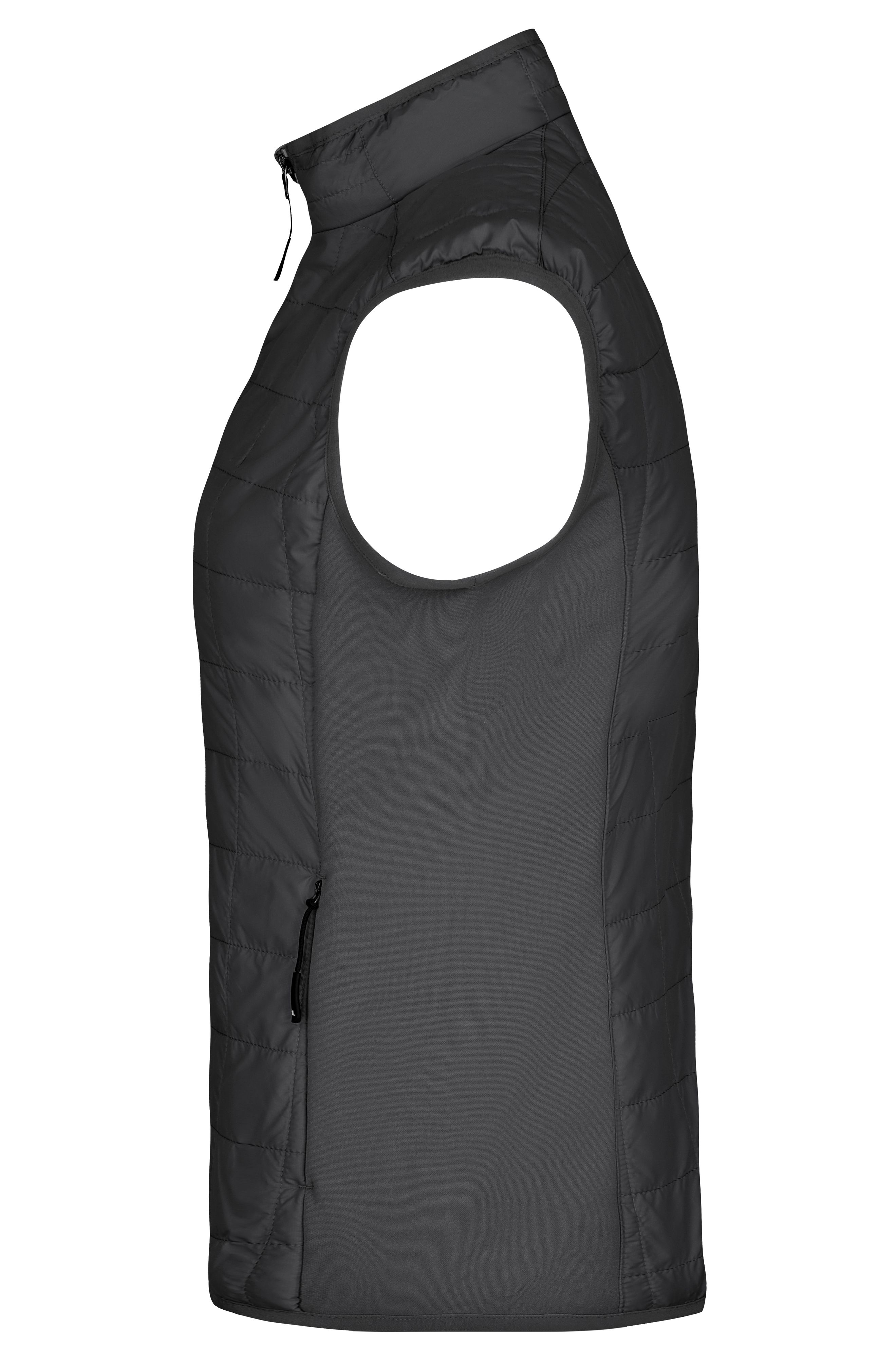 Ladies' Hybrid Vest JN1113 Leicht wattierte Weste im sportlichen Materialmix