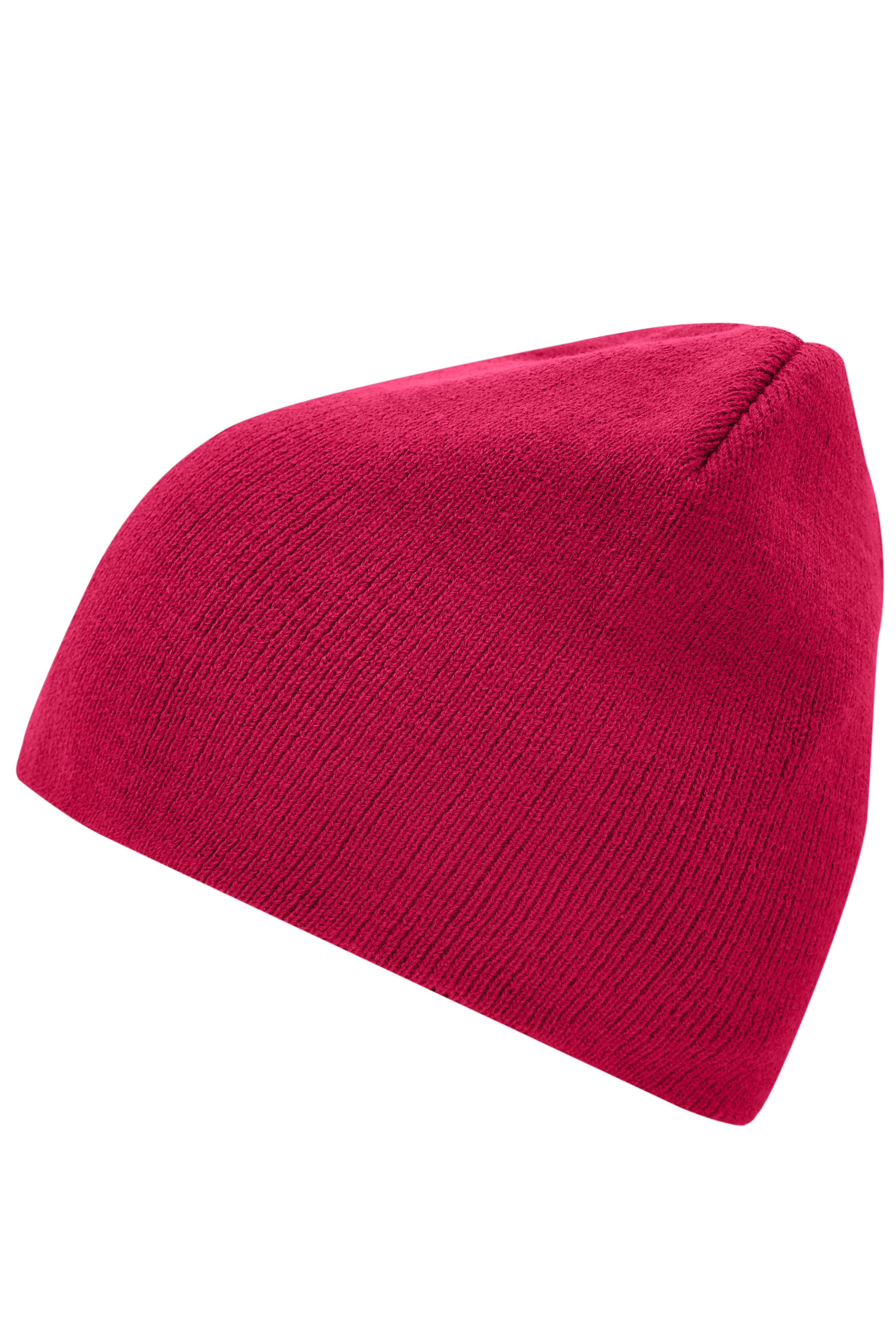 Beanie No.1 MB7580 Enganliegende Strickmütze ohne Umschlag
