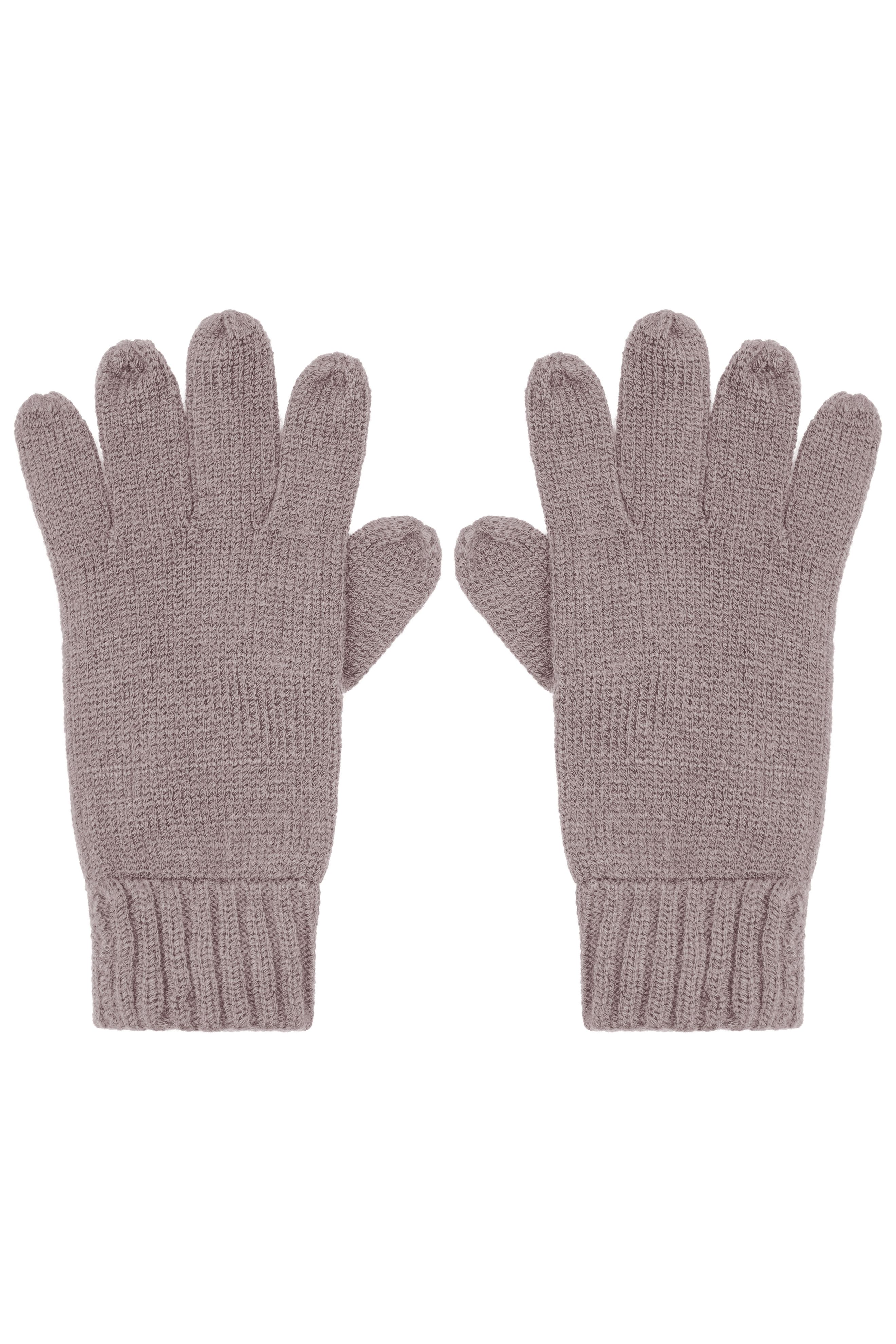 Melange Gloves Basic MB7980 Elegante Strickhandschuhe aus Melange-Garnen