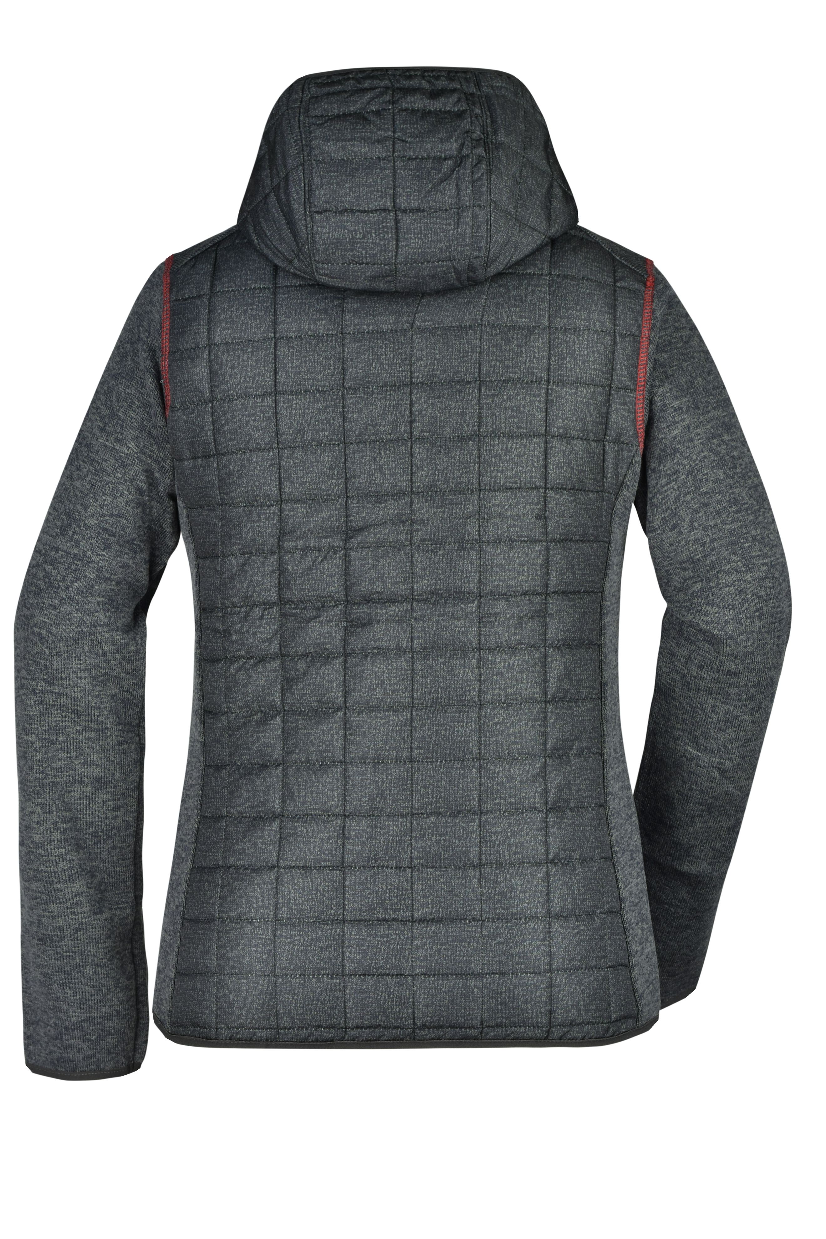 Ladies' Knitted Hybrid Jacket JN771 Strickfleecejacke im stylischen Materialmix Ladies' Knitted Hybrid Jacket JN771 Strickfleecejacke im stylischen Materialmix