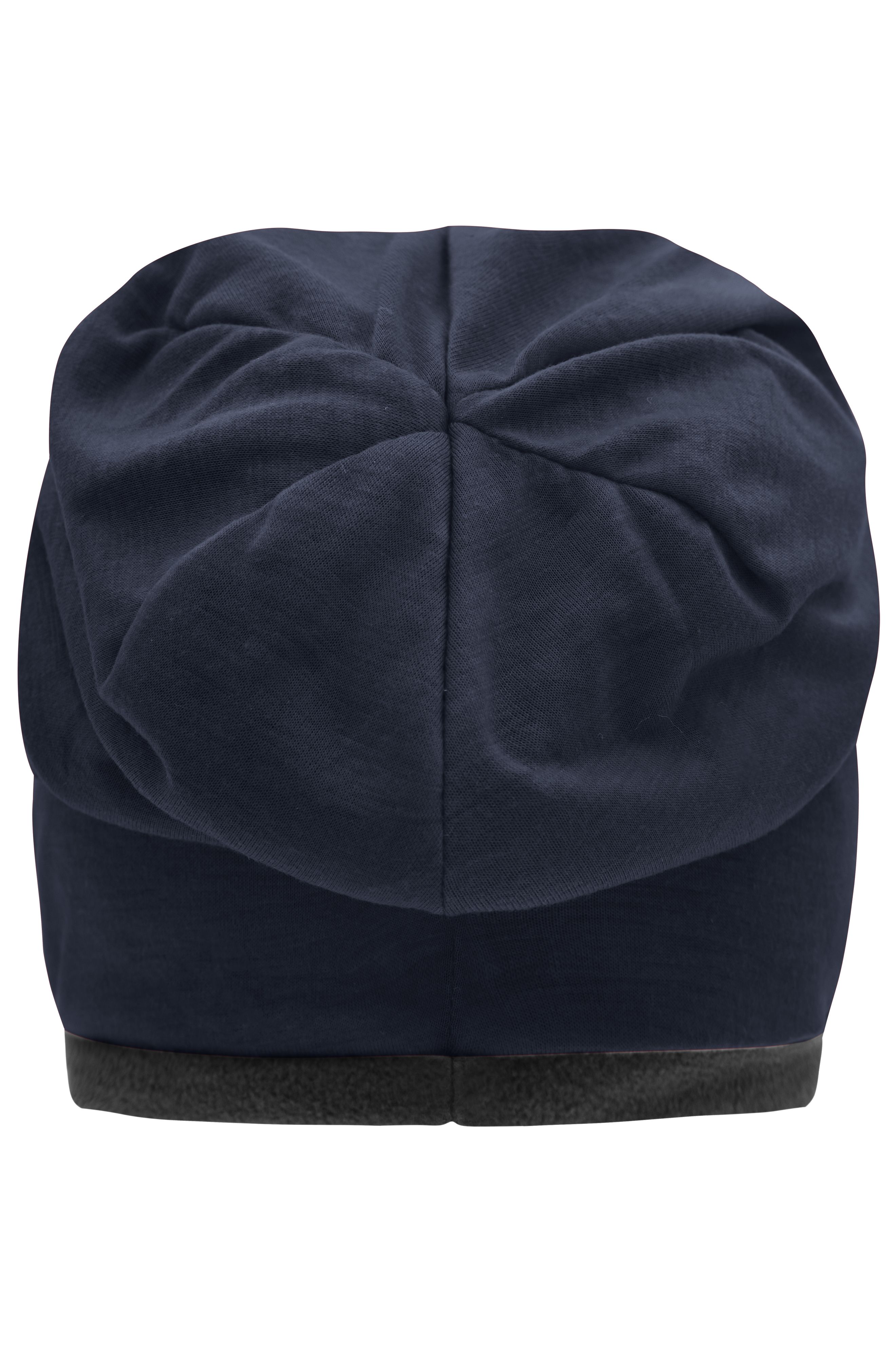 Fleece Beanie MB7131 Lässige Mütze mit Fleece-Kontrastabschluss