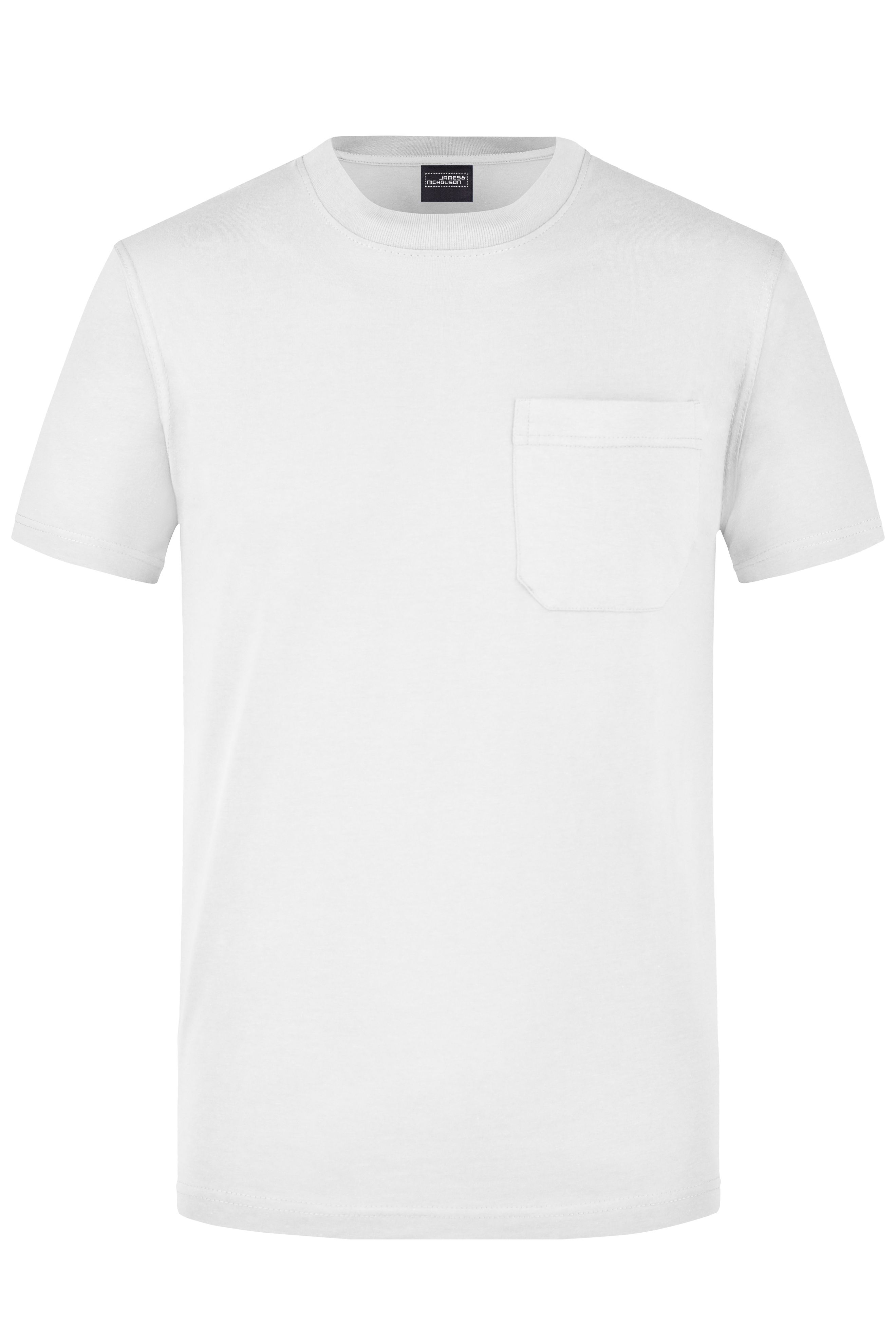 Men's Round-T Pocket JN920 Klassisches T-Shirt mit Brusttasche