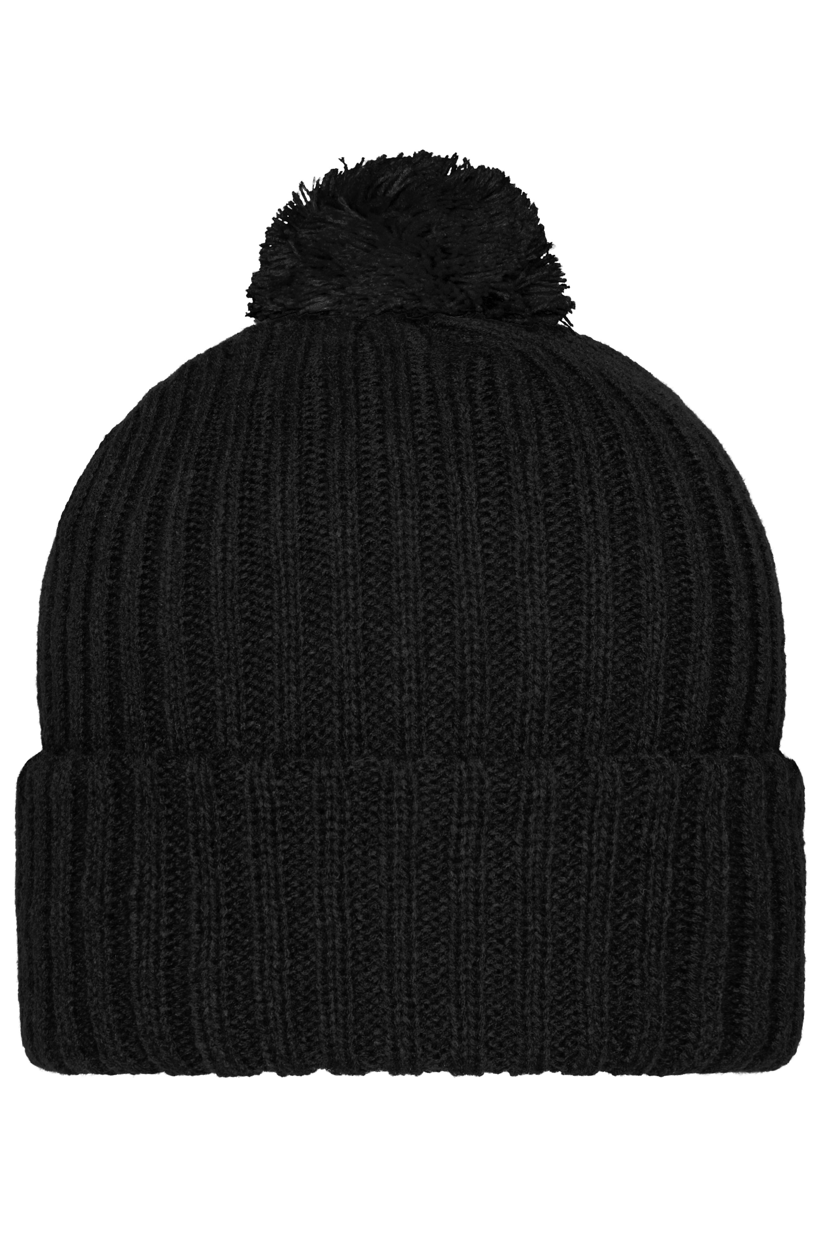 Knitted Cap with Pompon MB7540 Trendige Pomponmütze in vielen Farben