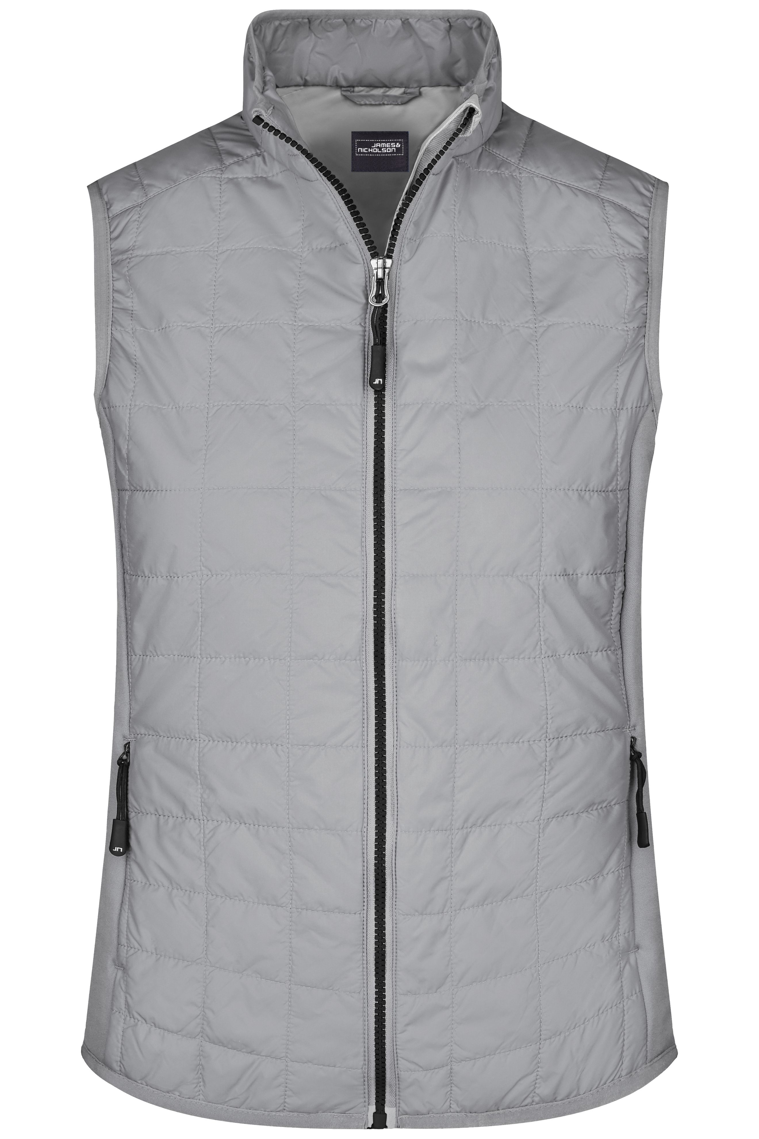 Ladies' Hybrid Vest JN1113 Leicht wattierte Weste im sportlichen Materialmix