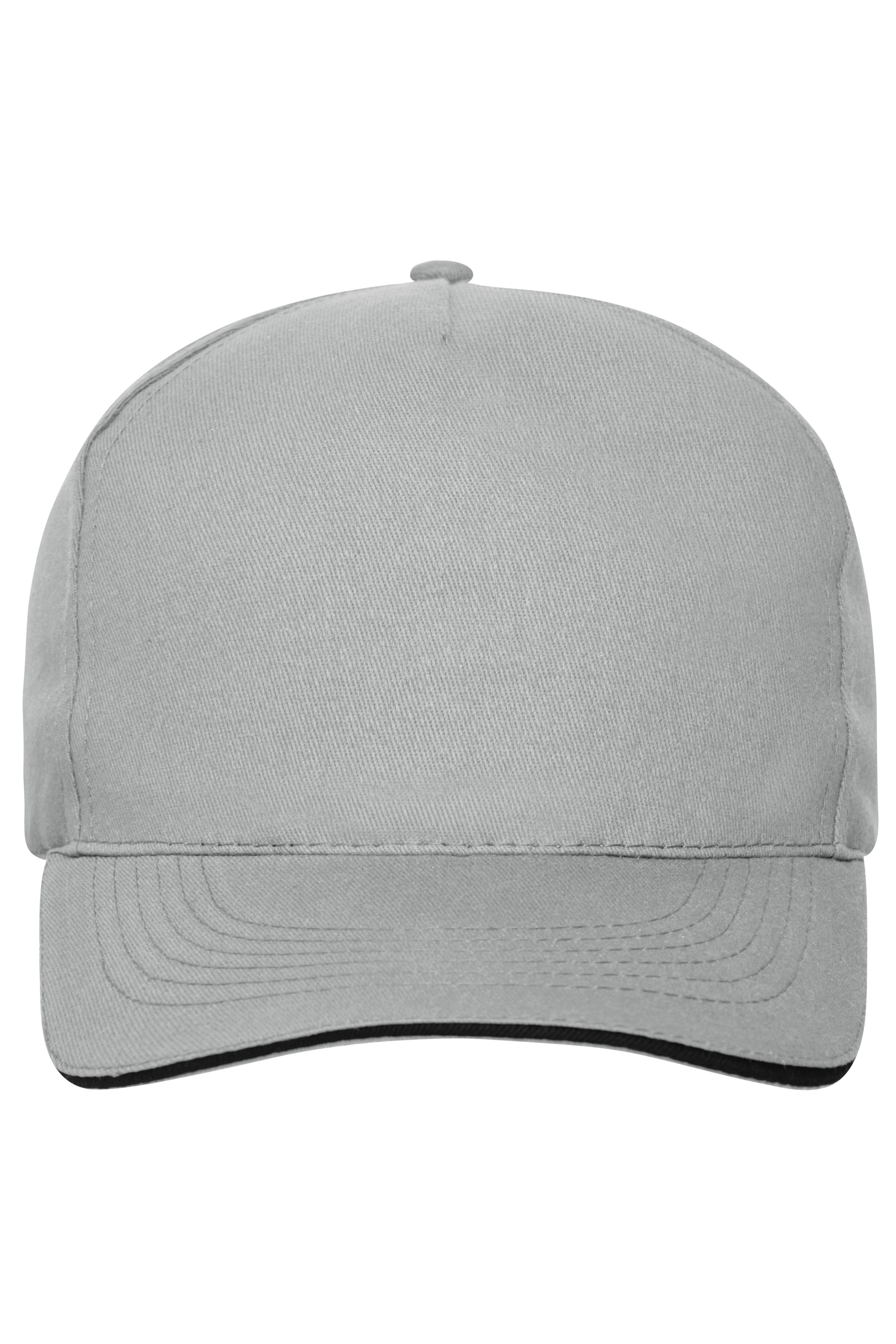 5 Panel Sandwich Cap Bio Cotton MB6238 5 Panel Cap mit ungebürsteter Oberfläche