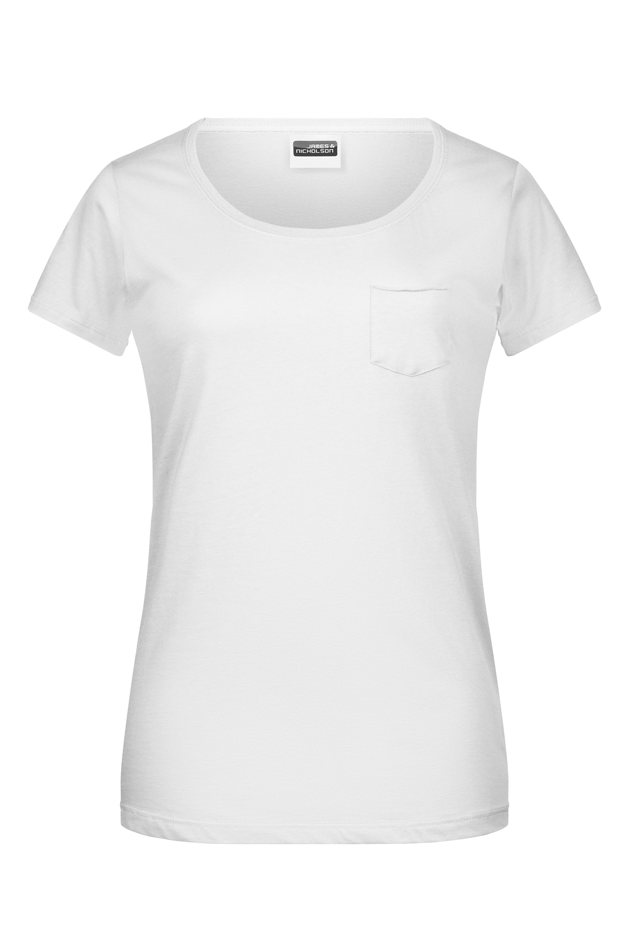 Ladies'-T Pocket 8003 T-Shirt mit modischer Brusttasche