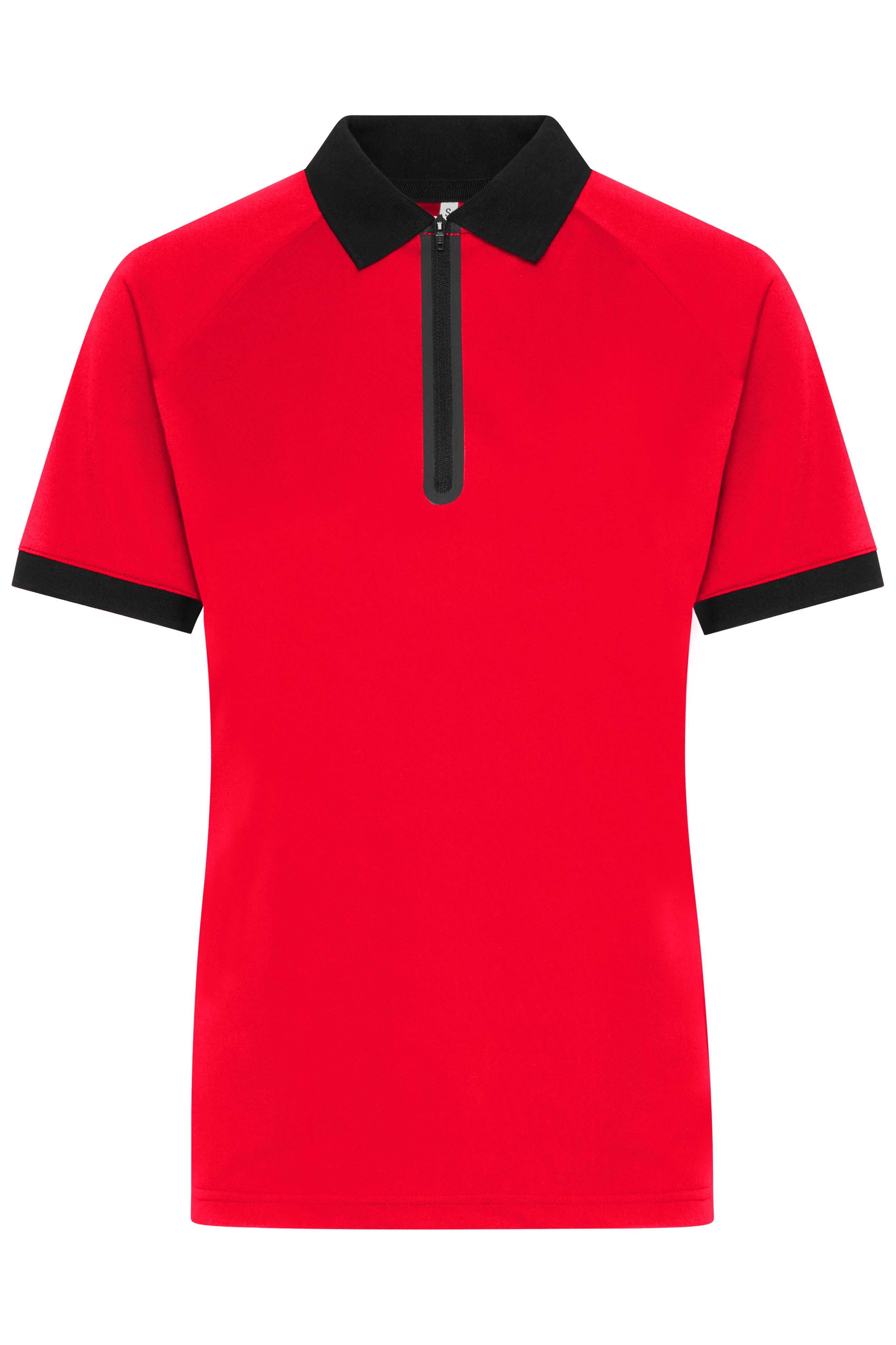 Ladies' Zip-Polo JN1307 Polo mit Reißverschluss aus Funktions-Polyester für Promotion, Sport und Freizeit