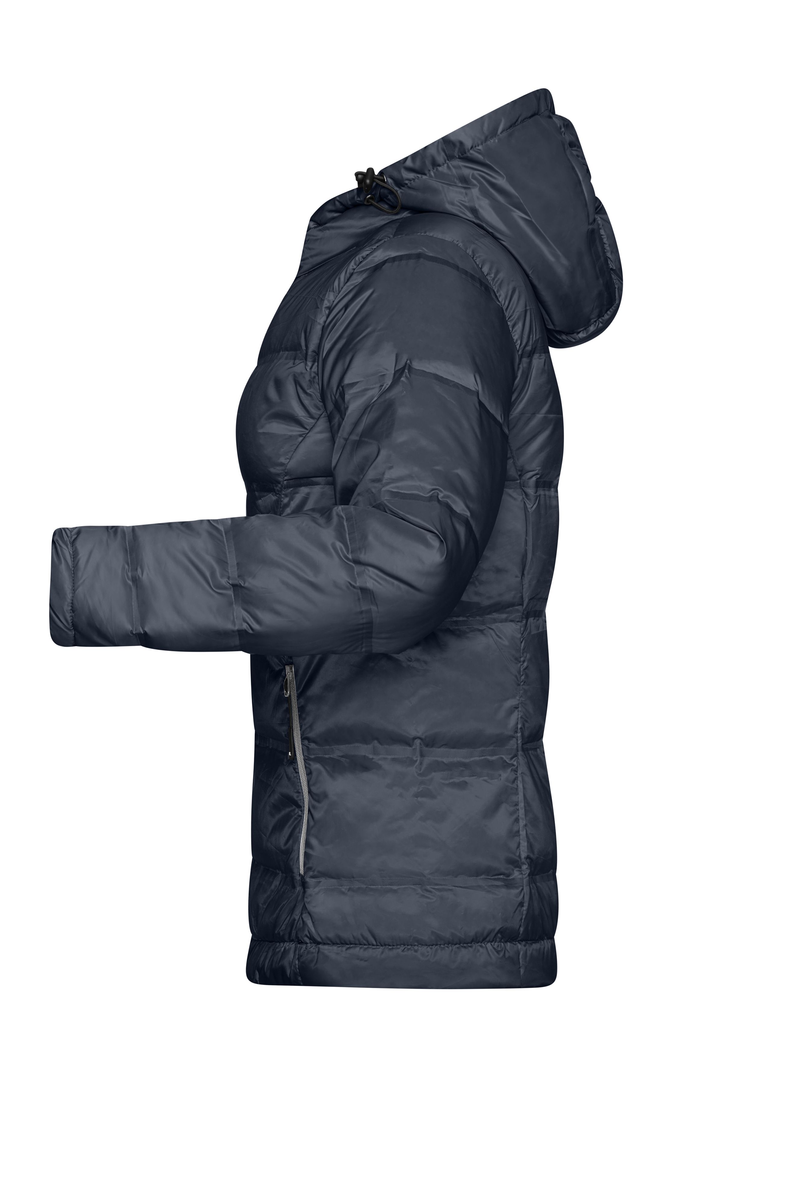 Ladies' Hooded Down Jacket JN1151 Daunenjacke mit Kapuze in neuem Design, Steppung der Jacke ist geklebt und nicht genäht