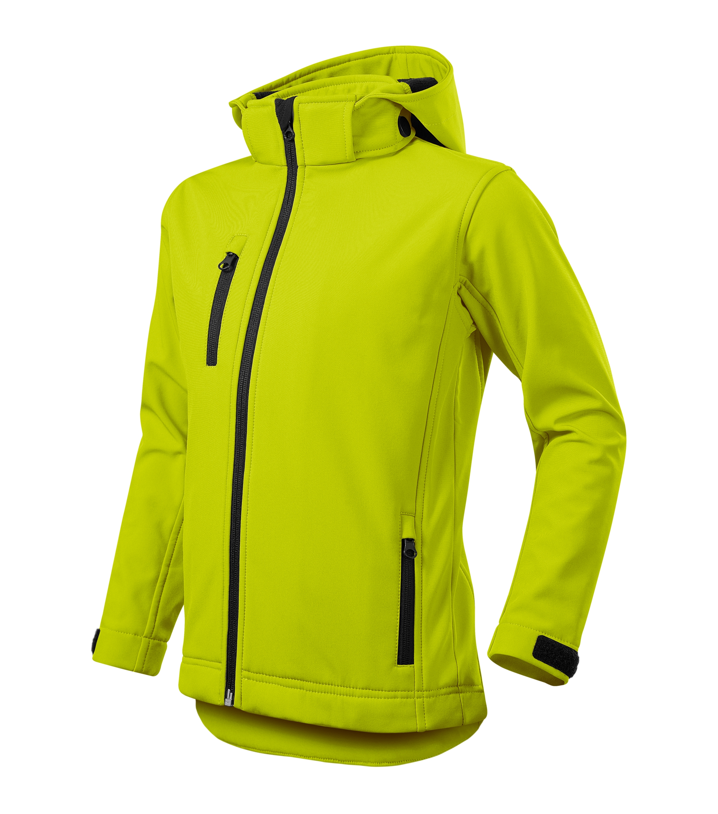 Softshelljacke Kinder - Performance 535 - mit Brusttasche und abnehmbare Kapuze - Übergangsjacke für Jungen und Mädchen