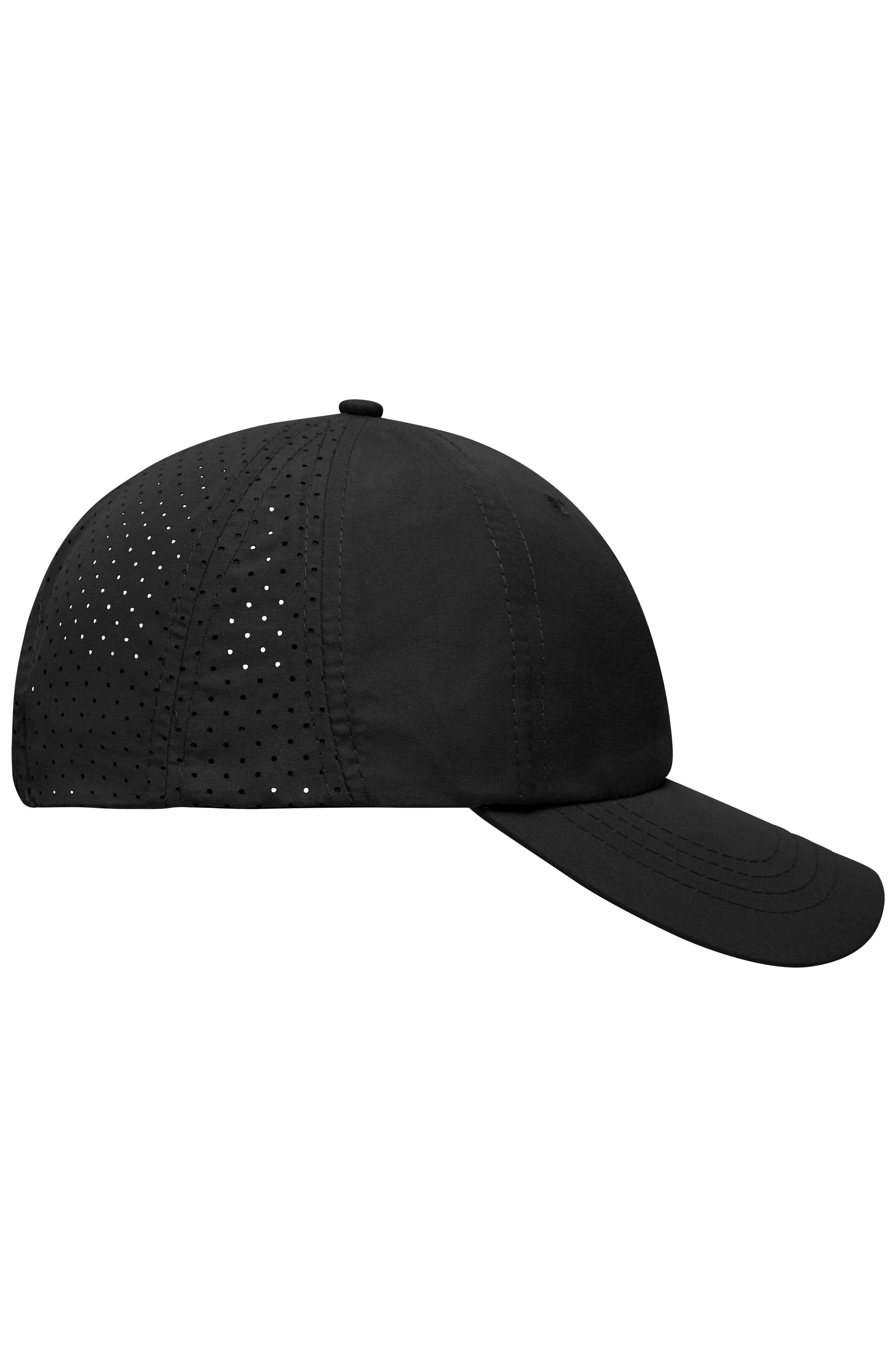 Laser Cut Cap MB6538 Sportliche 8 Panel Cap aus weicher Microfaser