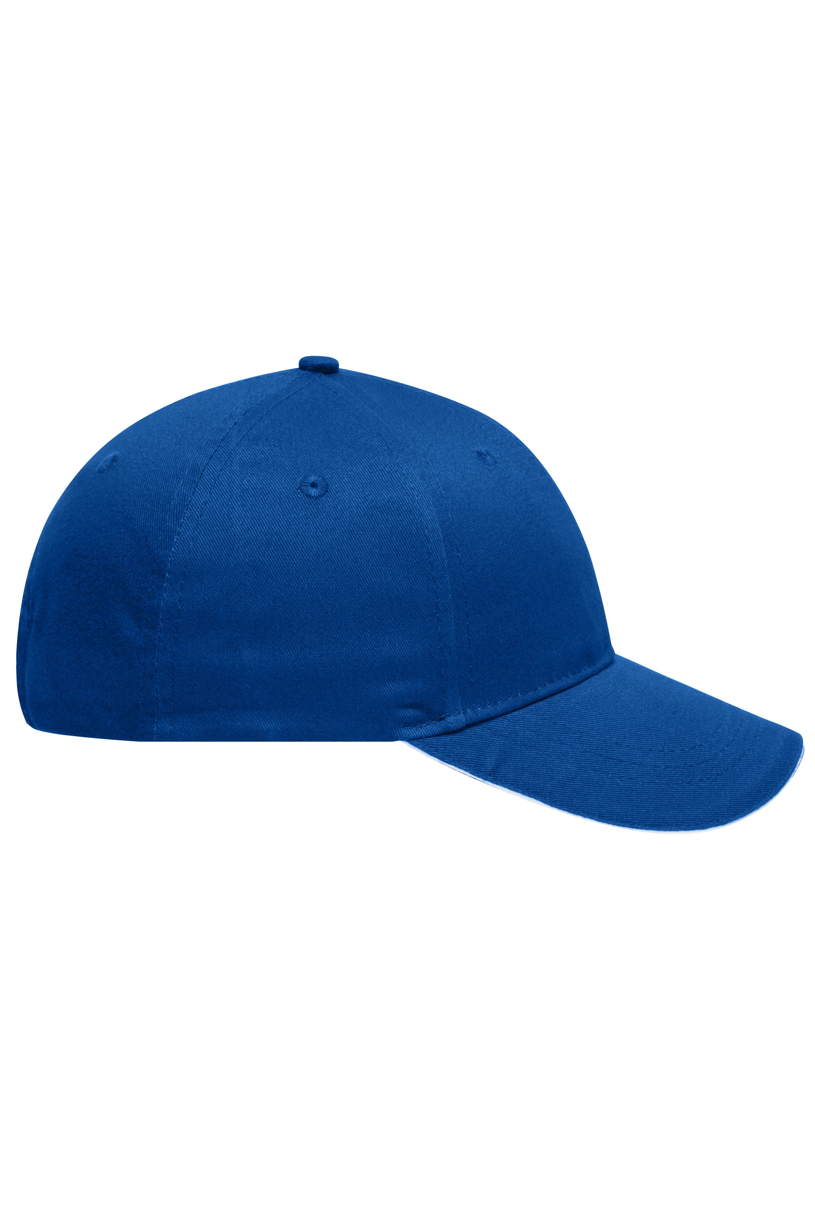 6 Panel Brushed Sandwich Cap MB6212 6 Panel Sandwich Cap mit gebürsteter Oberfläche