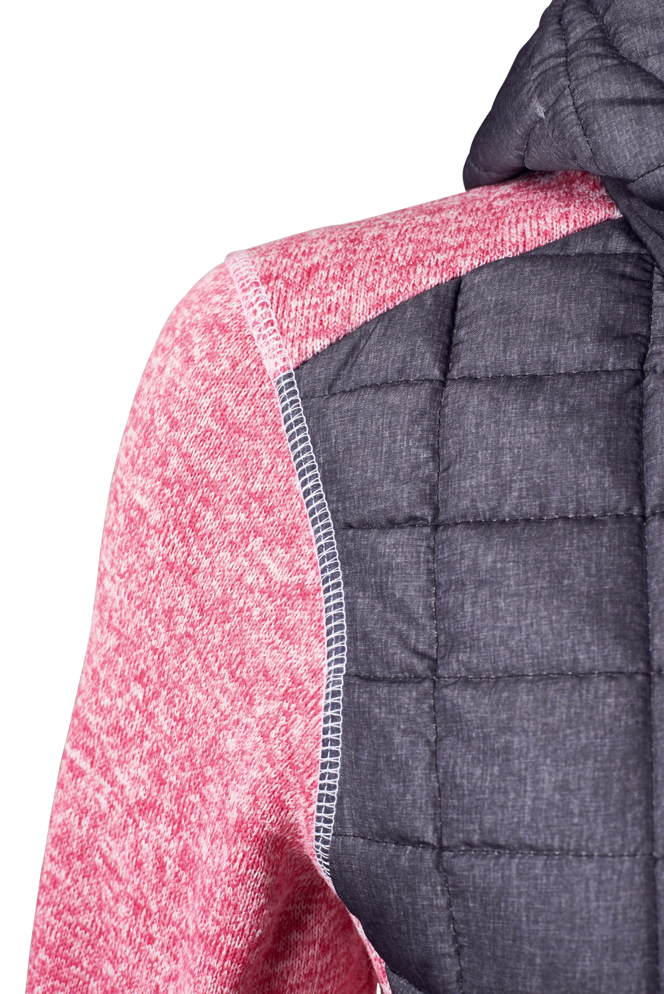 Ladies' Knitted Hybrid Jacket JN771 Strickfleecejacke im stylischen Materialmix Ladies' Knitted Hybrid Jacket JN771 Strickfleecejacke im stylischen Materialmix