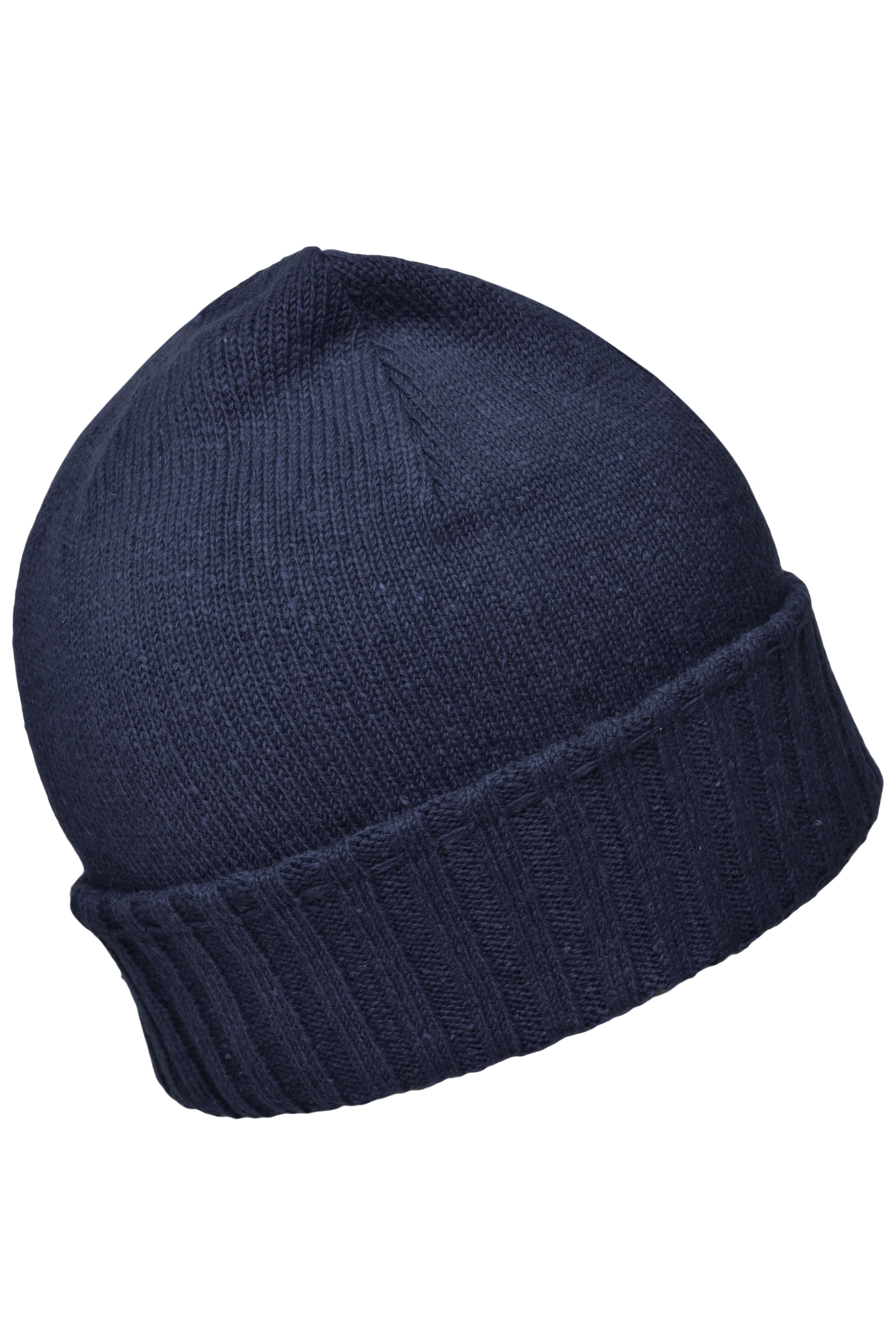 Melange Hat Basic MB7979 Elegante Strickmütze mit Krempe