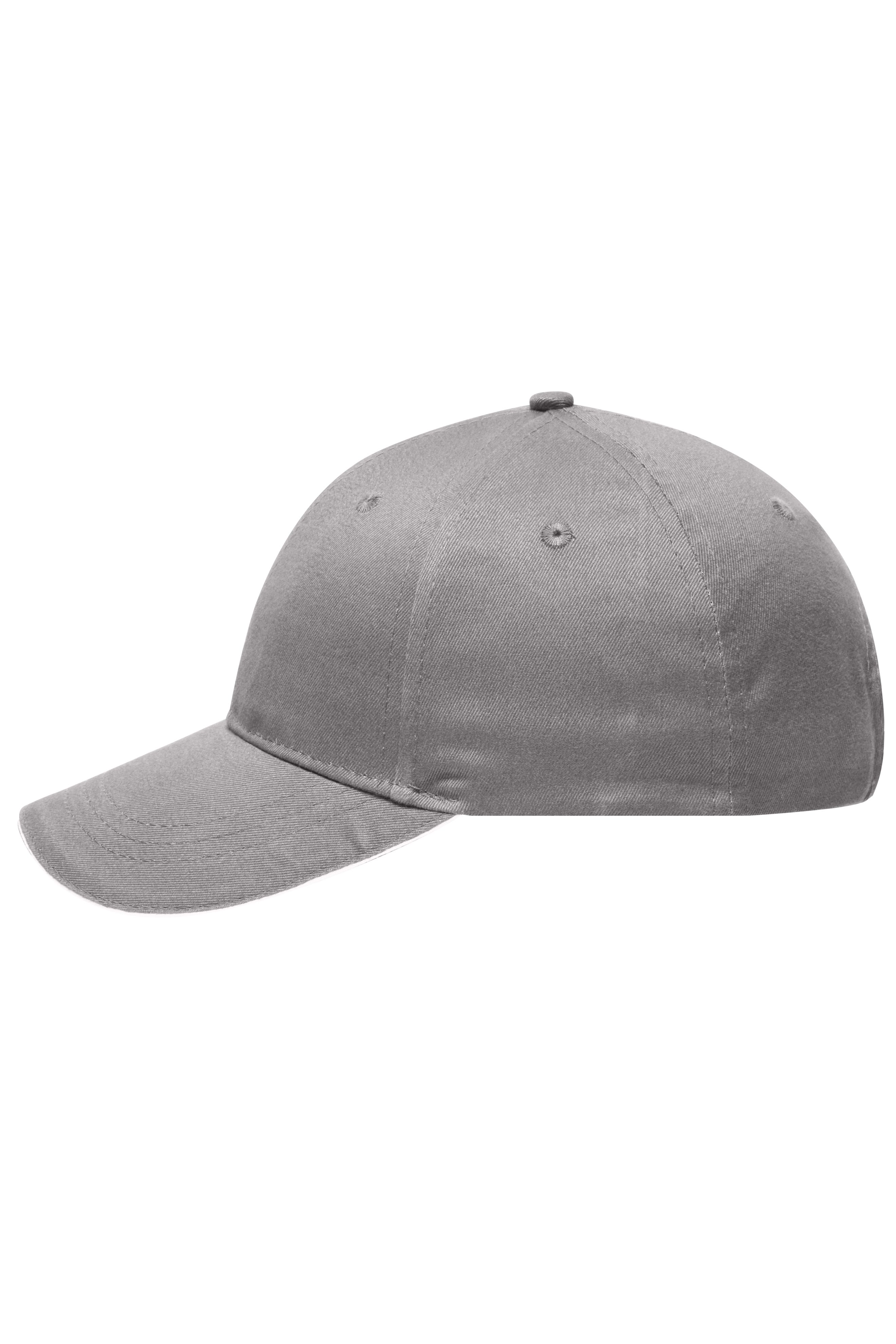 6 Panel Brushed Sandwich Cap MB6212 6 Panel Sandwich Cap mit gebürsteter Oberfläche