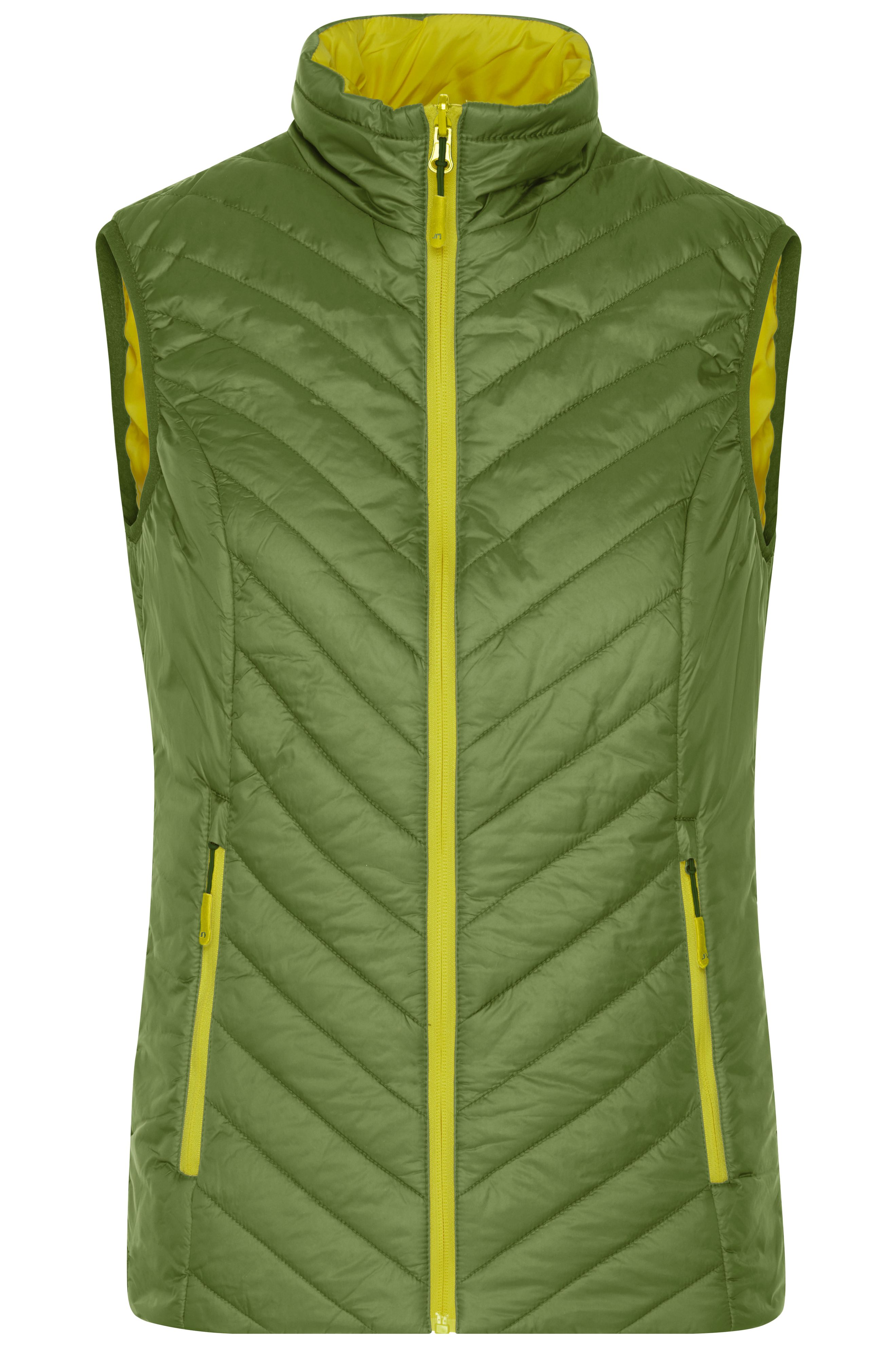Ladies' Lightweight Vest JN1089 Leichte Wendeweste mit DuPont™ Sorona® Wattierung (nachwachsender, pflanzlicher Rohstoff) Ladies' Lightweight Vest JN1089 Leichte Wendeweste mit DuPont™ Sorona® Wattierung (nachwachsender, pflanzlicher Rohstoff)