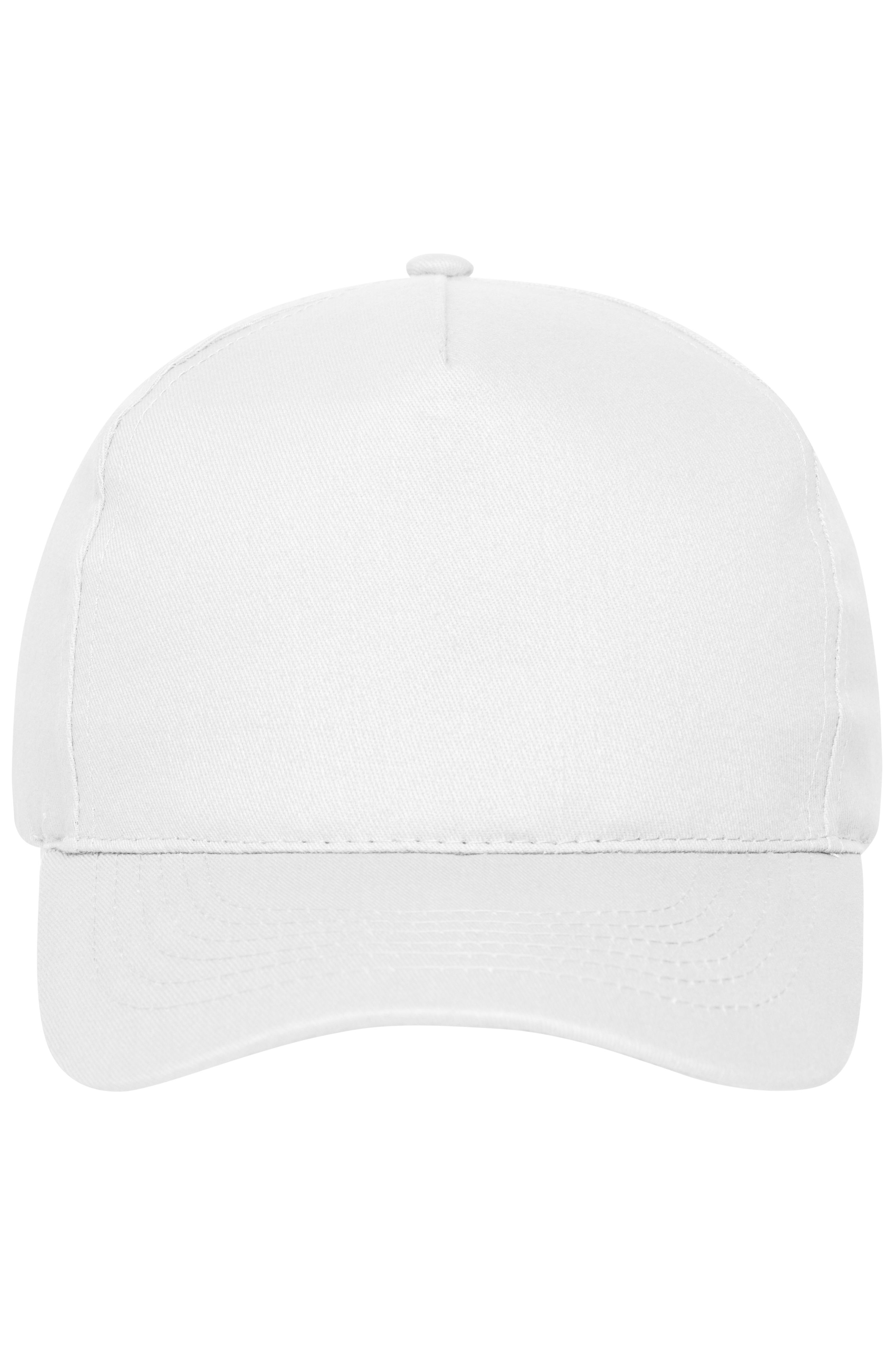 5 Panel Cap Bio Cotton MB6237 5 Panel Cap mit ungebürsteter Oberfläche