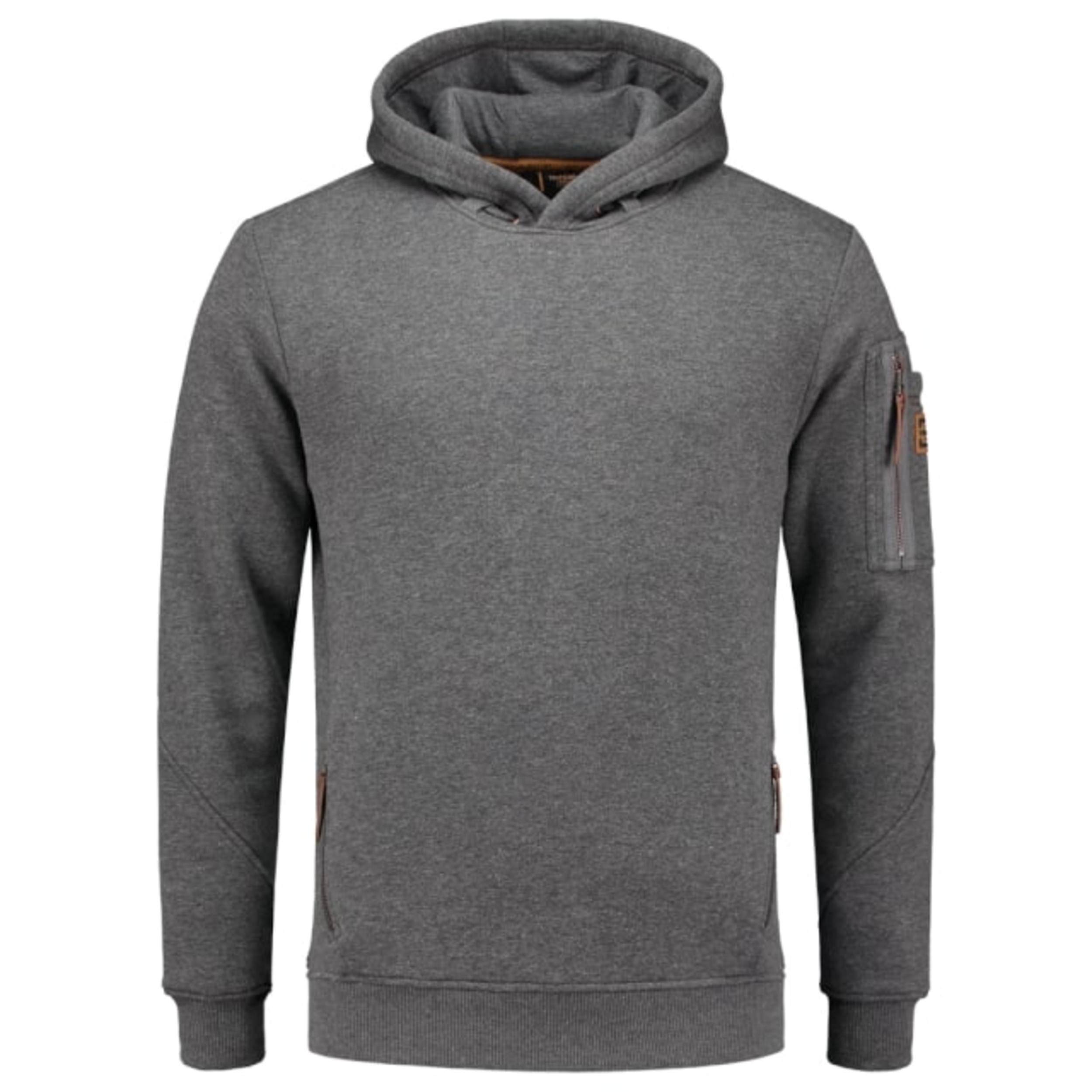 Herren Sweatshirt - PREMIUM HOODED SWEATER T42 - Kapuze mit Innenfutter Innenseite gekämmt und Tasche auf dem Ärmel - basic Herren Pullover mit Kapuze für den Winter 