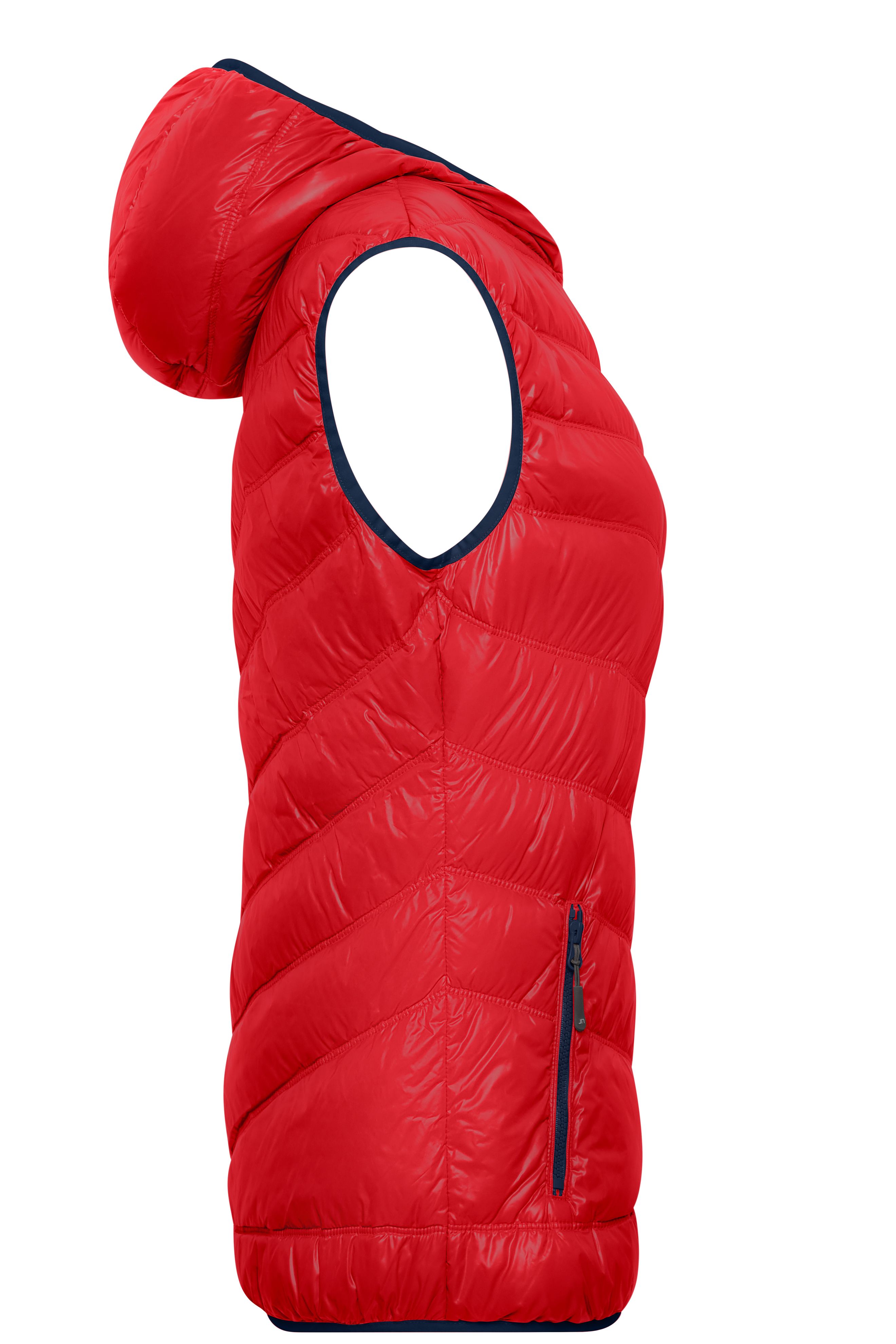 Ladies' Down Vest JN1061 Ultraleichte sportliche Daunenweste mit Kapuze