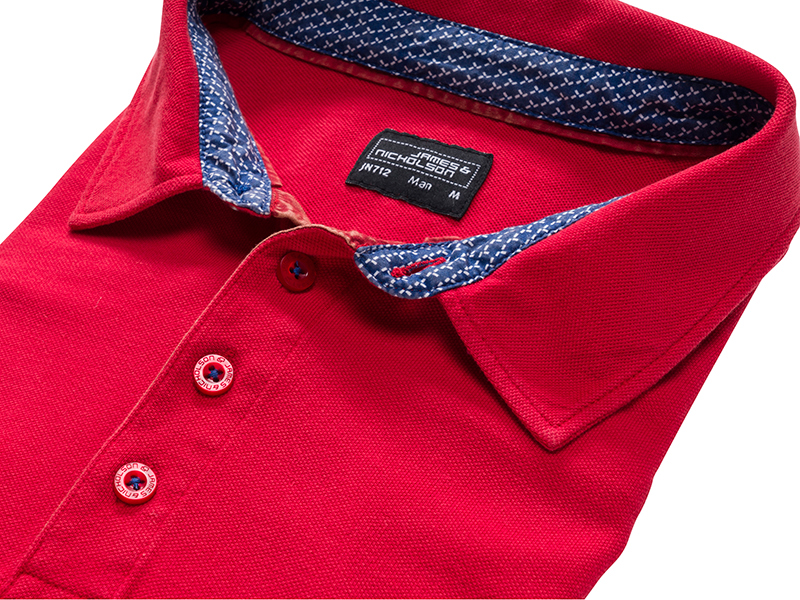 Men's Polo JN712 Polo mit modischen Details