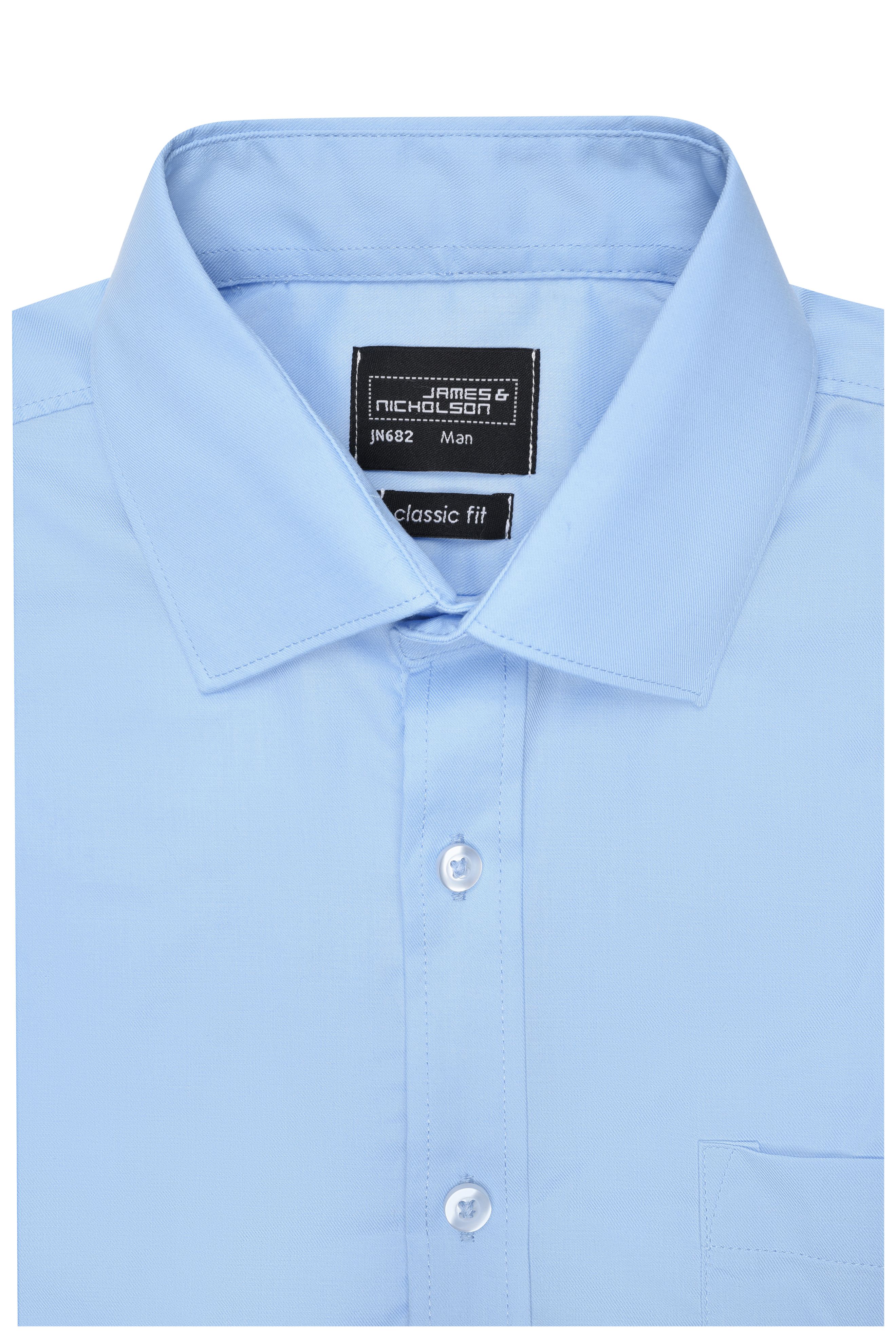 Men's Shirt Longsleeve Micro-Twill JN682 Klassisches Shirt in pflegeleichter Baumwollqualität