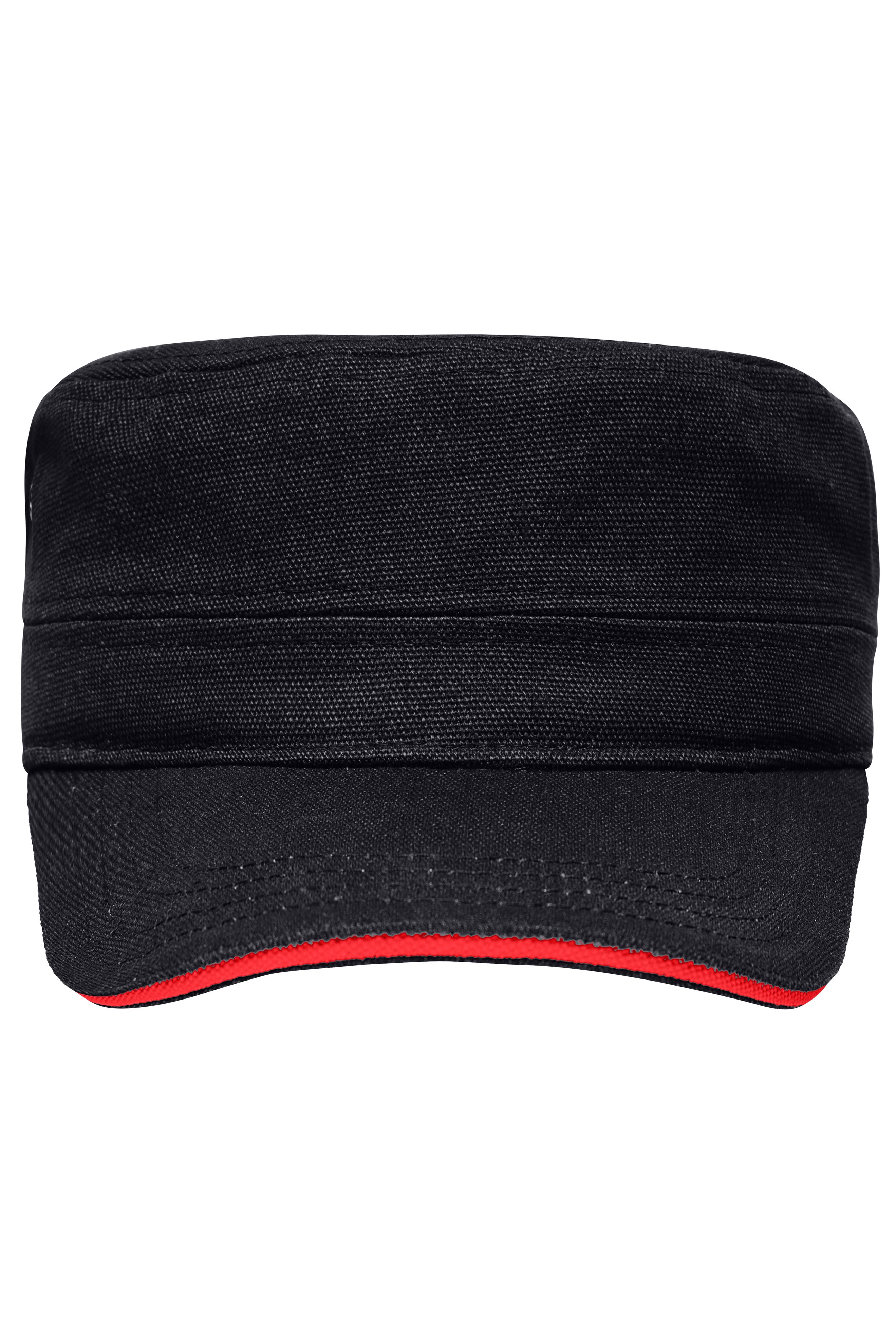 Military Sandwich Cap MB6555 Sandwich Cap im Military-Stil aus robustem Baumwollcanvas